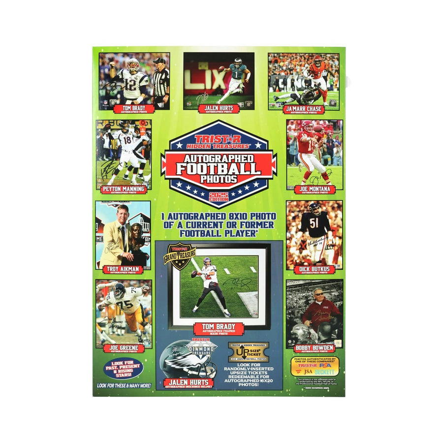 DRAFT - New 2025 TriStar Hidden Treasures Autographed Football Photos Hobby Box