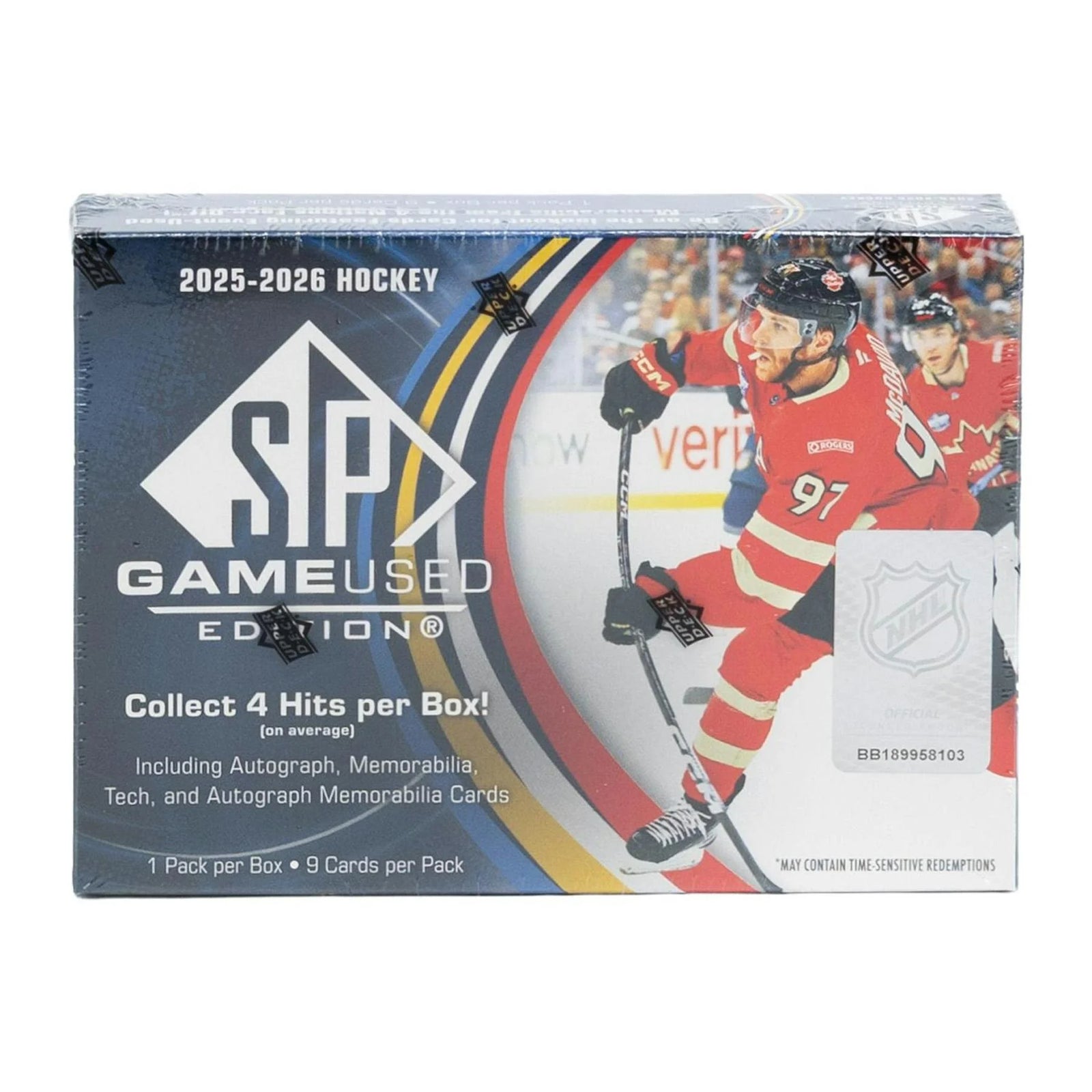 DRAFT - 2025/26 Upper Deck SP Game Used Hockey Hobby Box