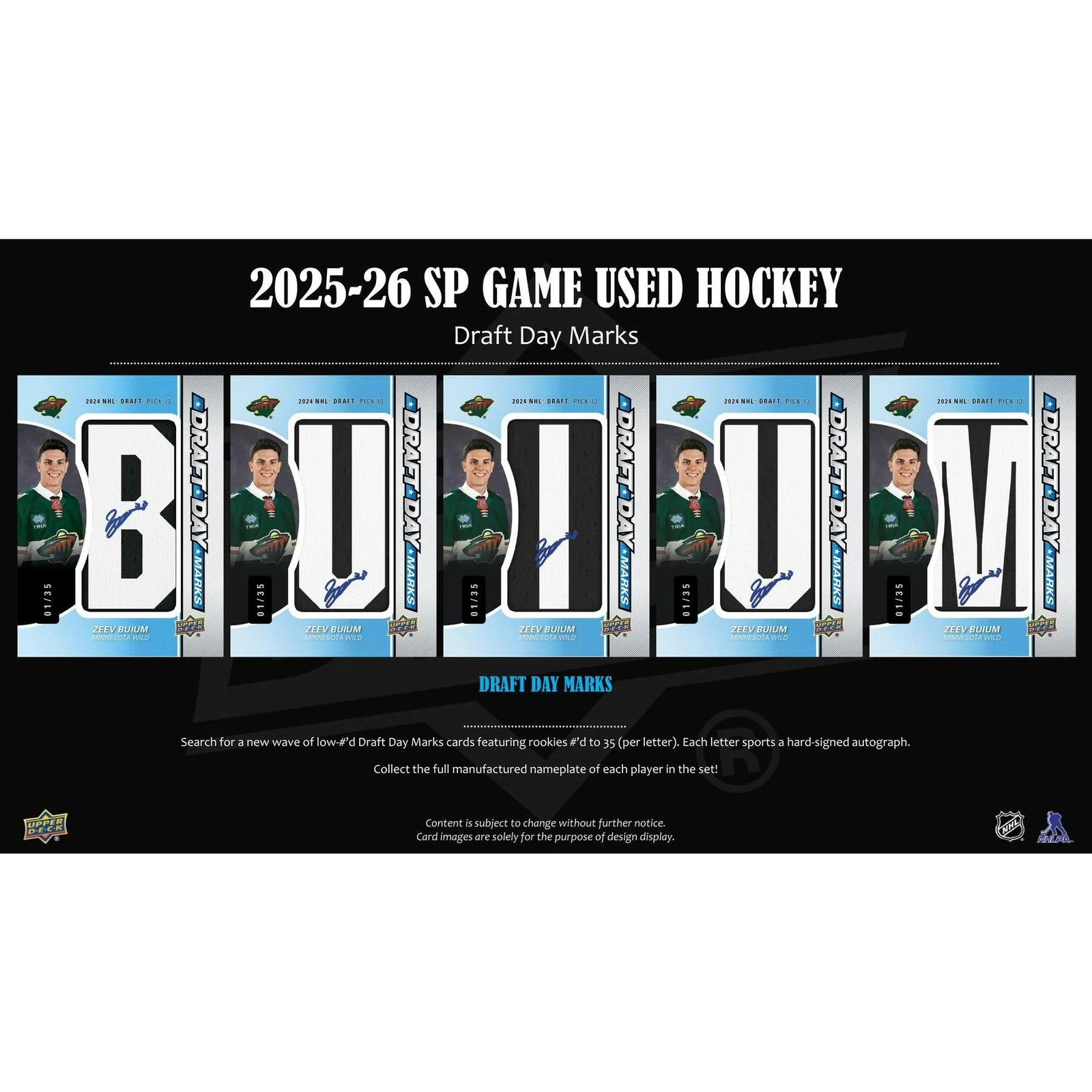 DRAFT - 2025/26 Upper Deck SP Game Used Hockey Hobby Box