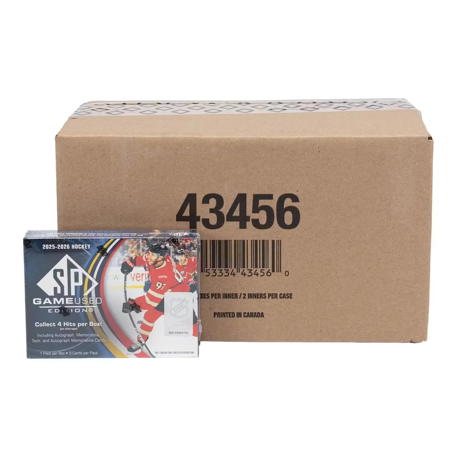 DRAFT - 2025/26 Upper Deck SP Game Used Hockey Hobby 20-Box Case