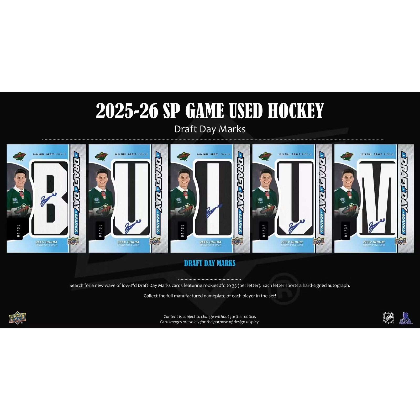 DRAFT - 2025/26 Upper Deck SP Game Used Hockey Hobby 20-Box Case