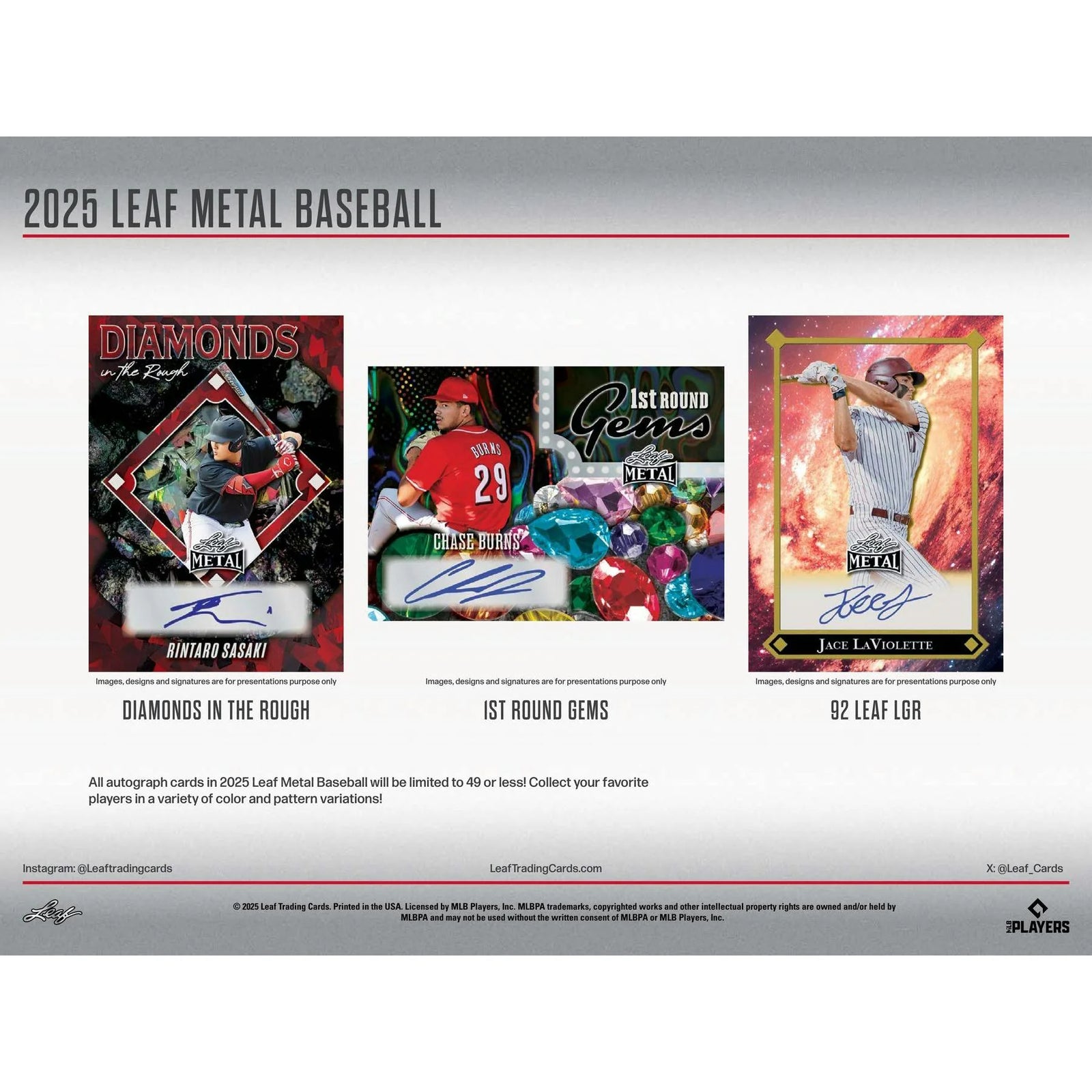 DRAFT - Just In 2025 Leaf Metal Baseball Hobby Box