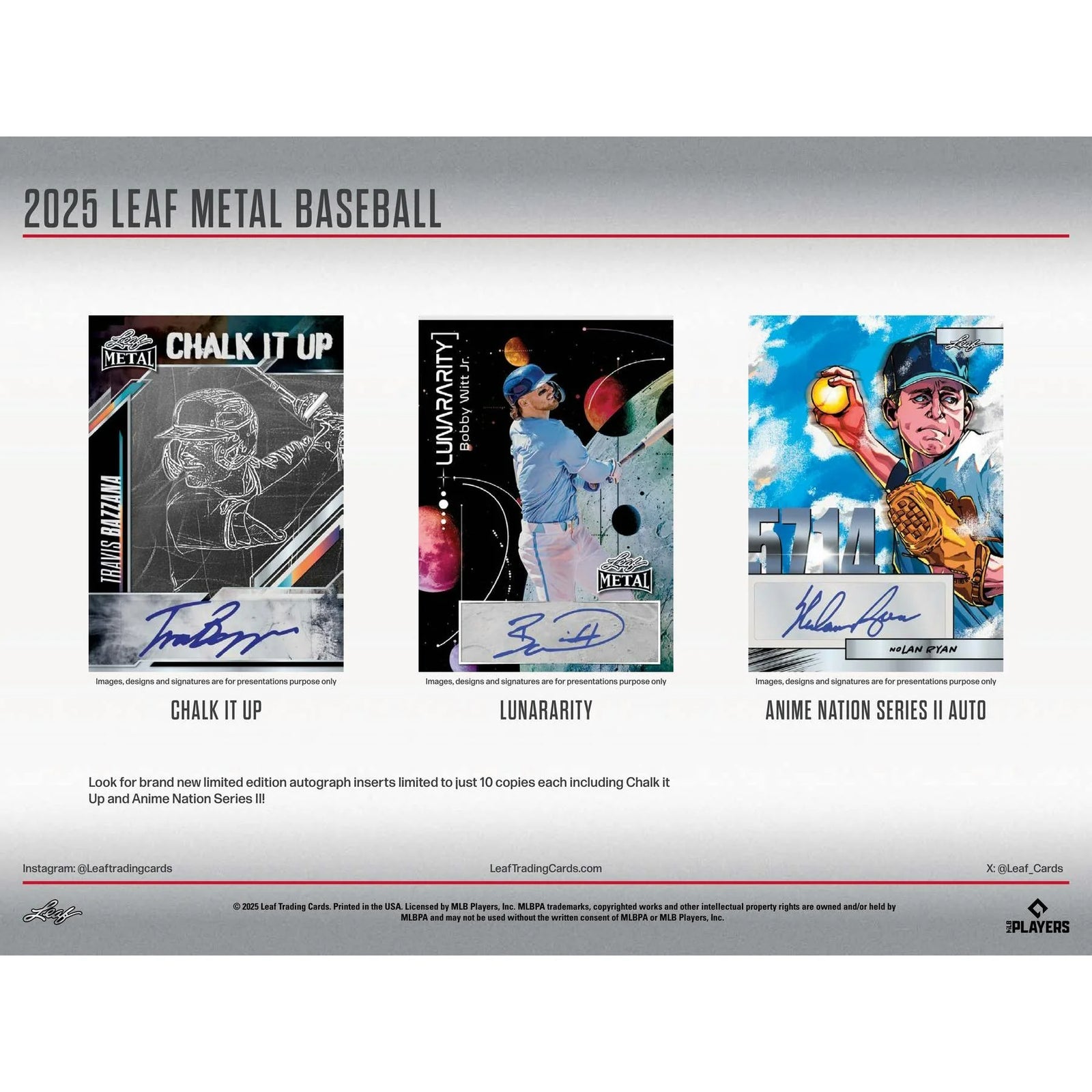 DRAFT - Just In 2025 Leaf Metal Baseball Hobby Box