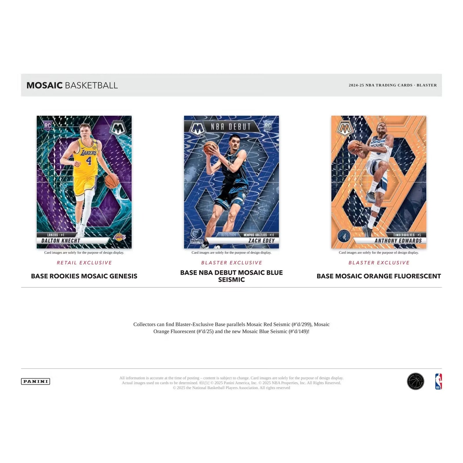2024-25 Panini Mosaic Basketball Blaster Box