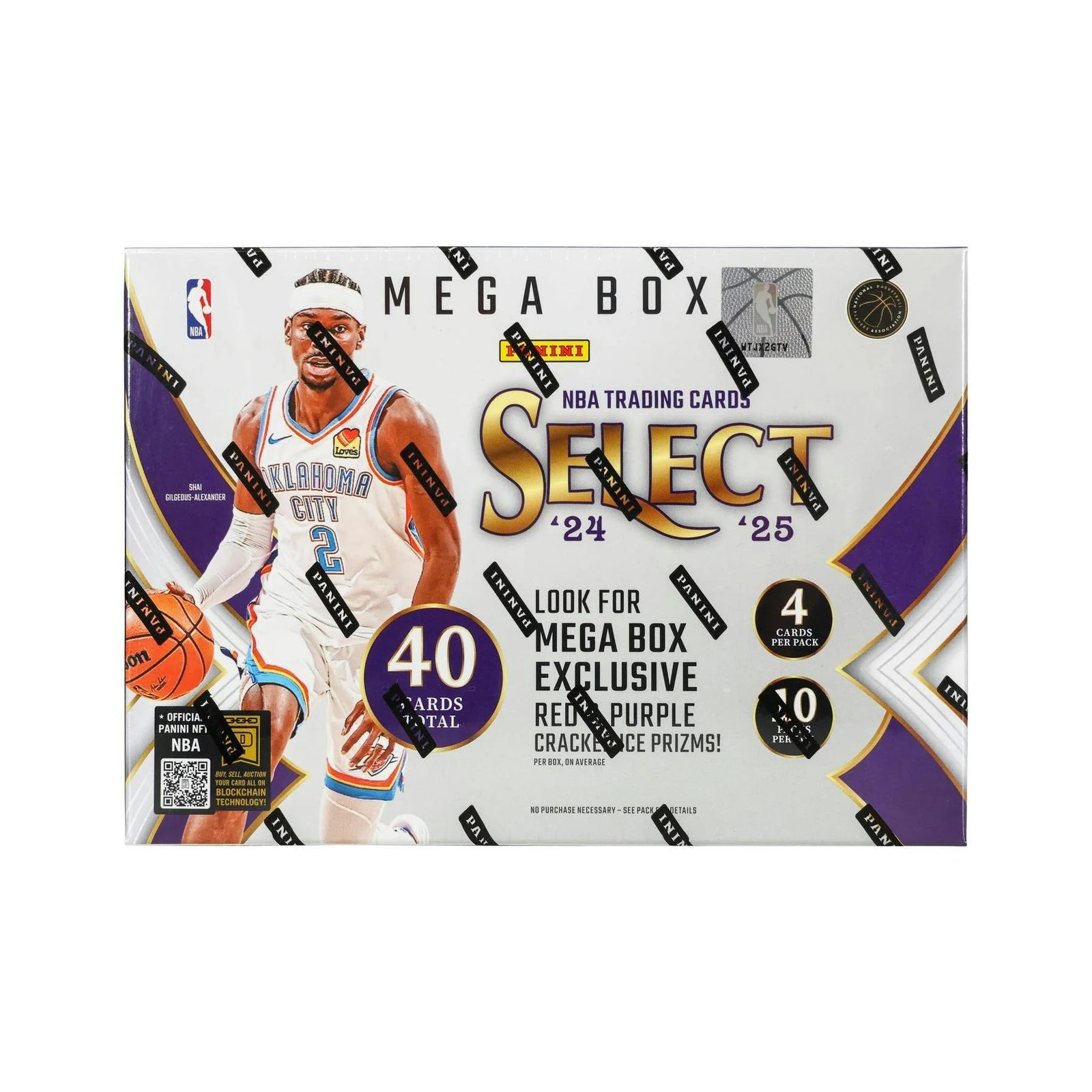 DRAFT - 2024/25 Panini Select Basketball Mega Box (Red & Purple Cracked Ice!)
