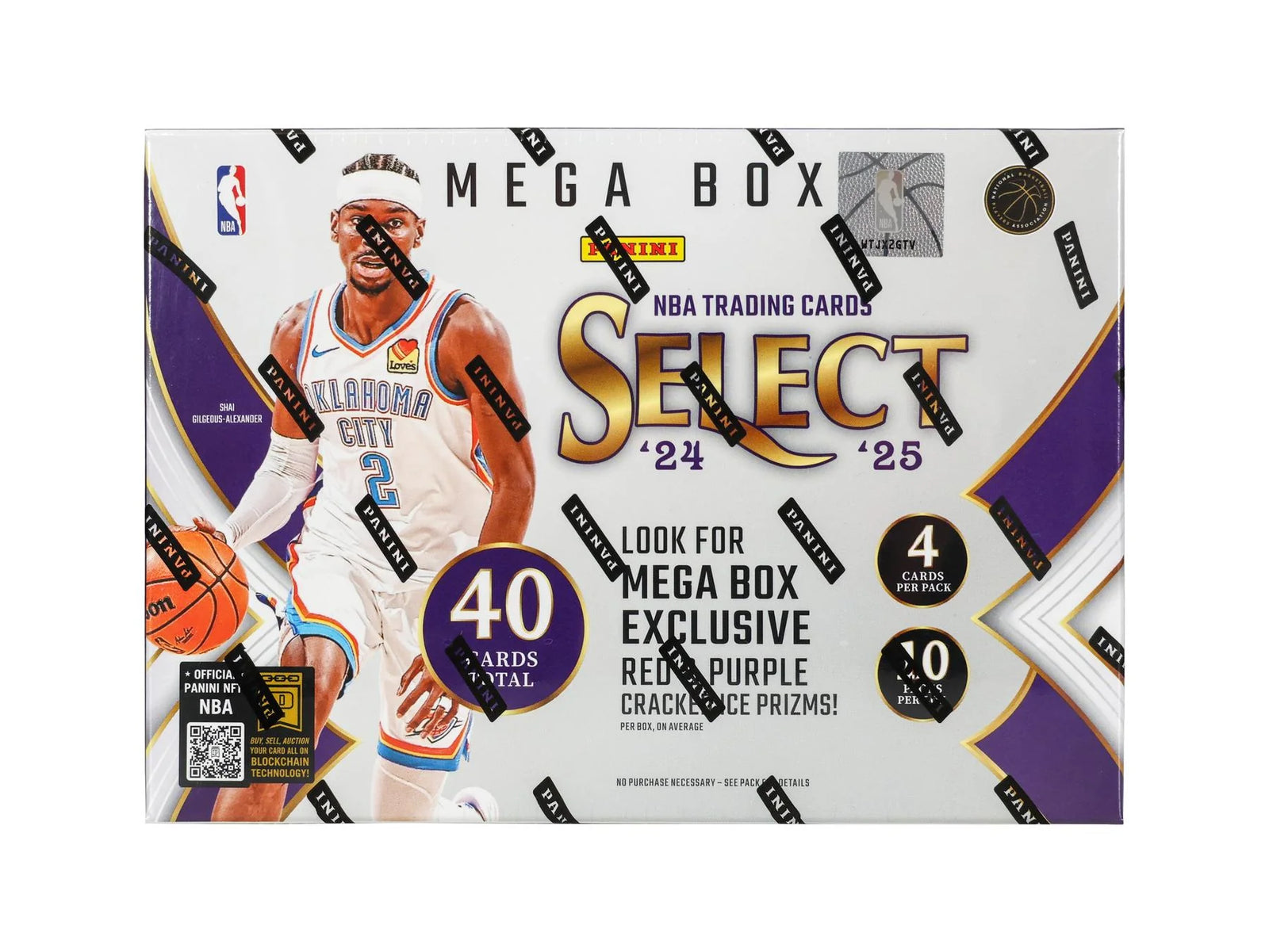 DRAFT - 2024/25 Panini Select Basketball Mega Box (Red & Purple Cracked Ice!)