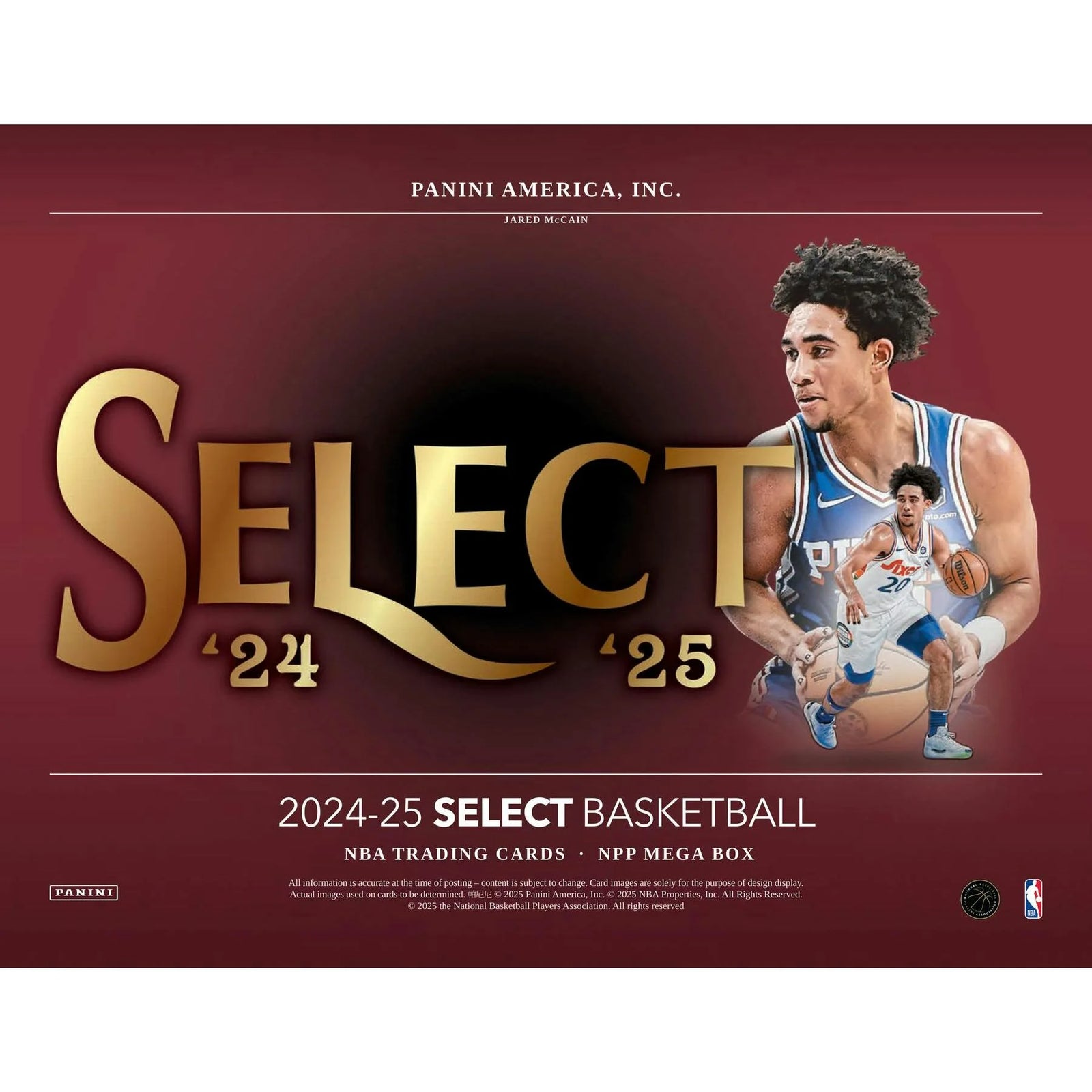 DRAFT - 2024/25 Panini Select Basketball Mega Box (Red & Purple Cracked Ice!)