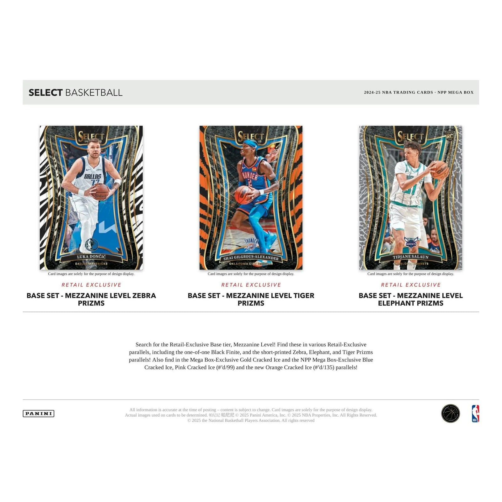 DRAFT - 2024/25 Panini Select Basketball Mega Box (Red & Purple Cracked Ice!)