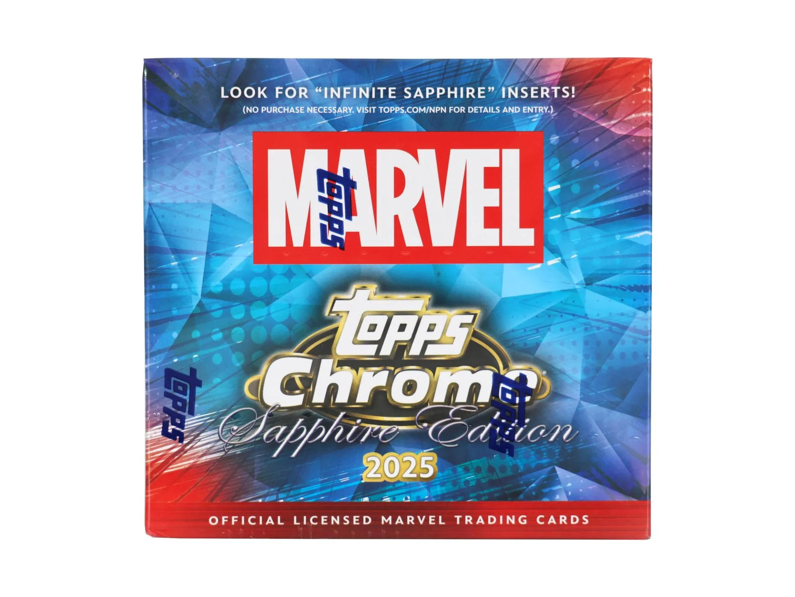 DRAFT - 2025 Topps Marvel Chrome Sapphire Hobby Box | dacardworld:BV870KF8E2