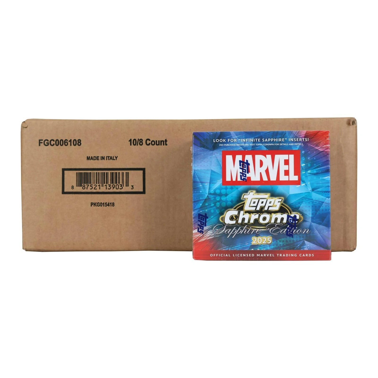 DRAFT - 2025 Topps Marvel Chrome Sapphire Hobby 10-Box Case