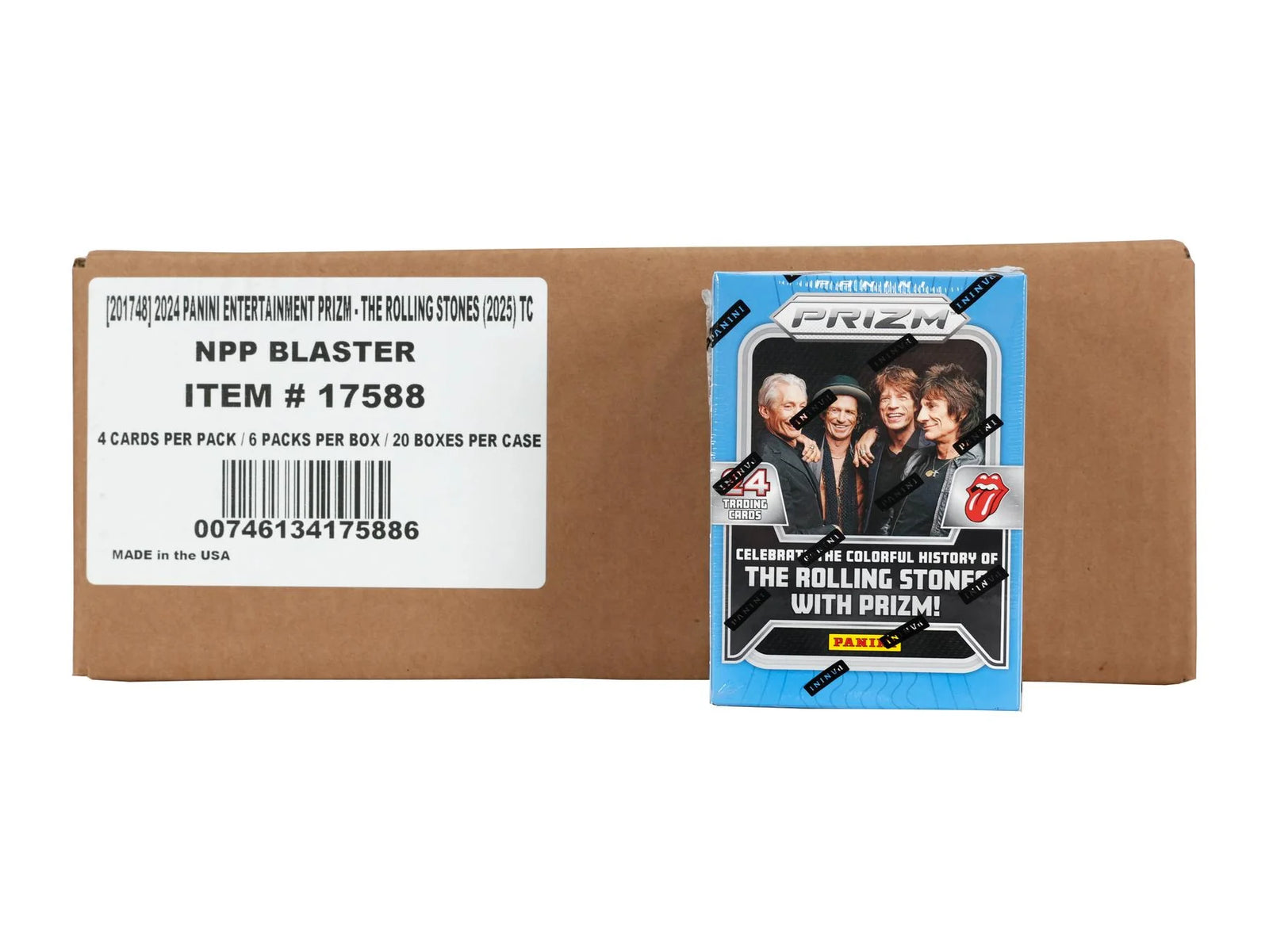 DRAFT - Rolling Stones Panini Prizm Blaster 20-Box Case | 2024 Confetti Prizms