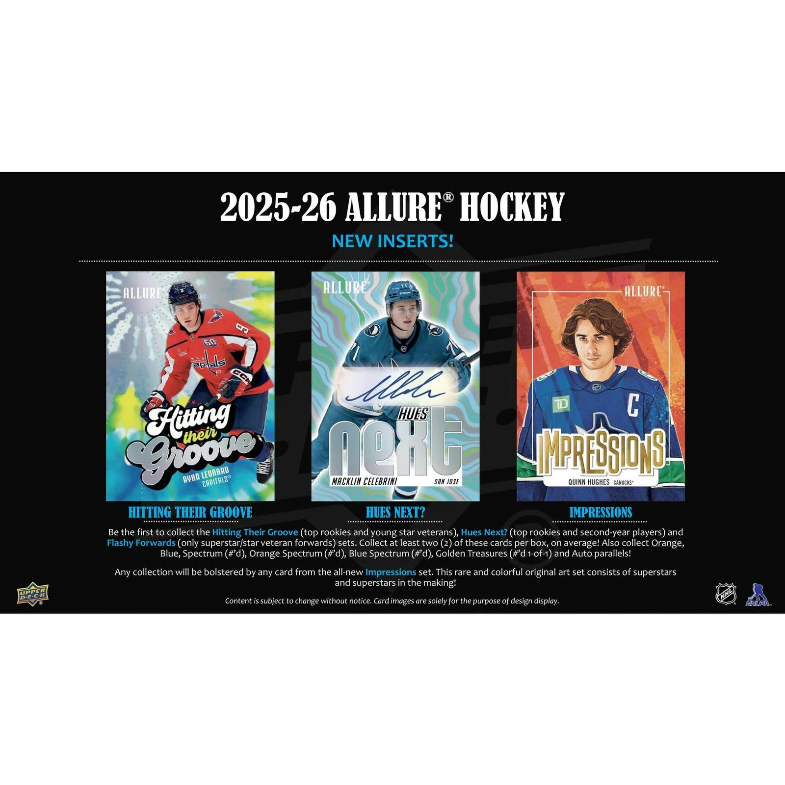 DRAFT - New 2025/26 Upper Deck Allure Hockey Hobby 18-Box Case