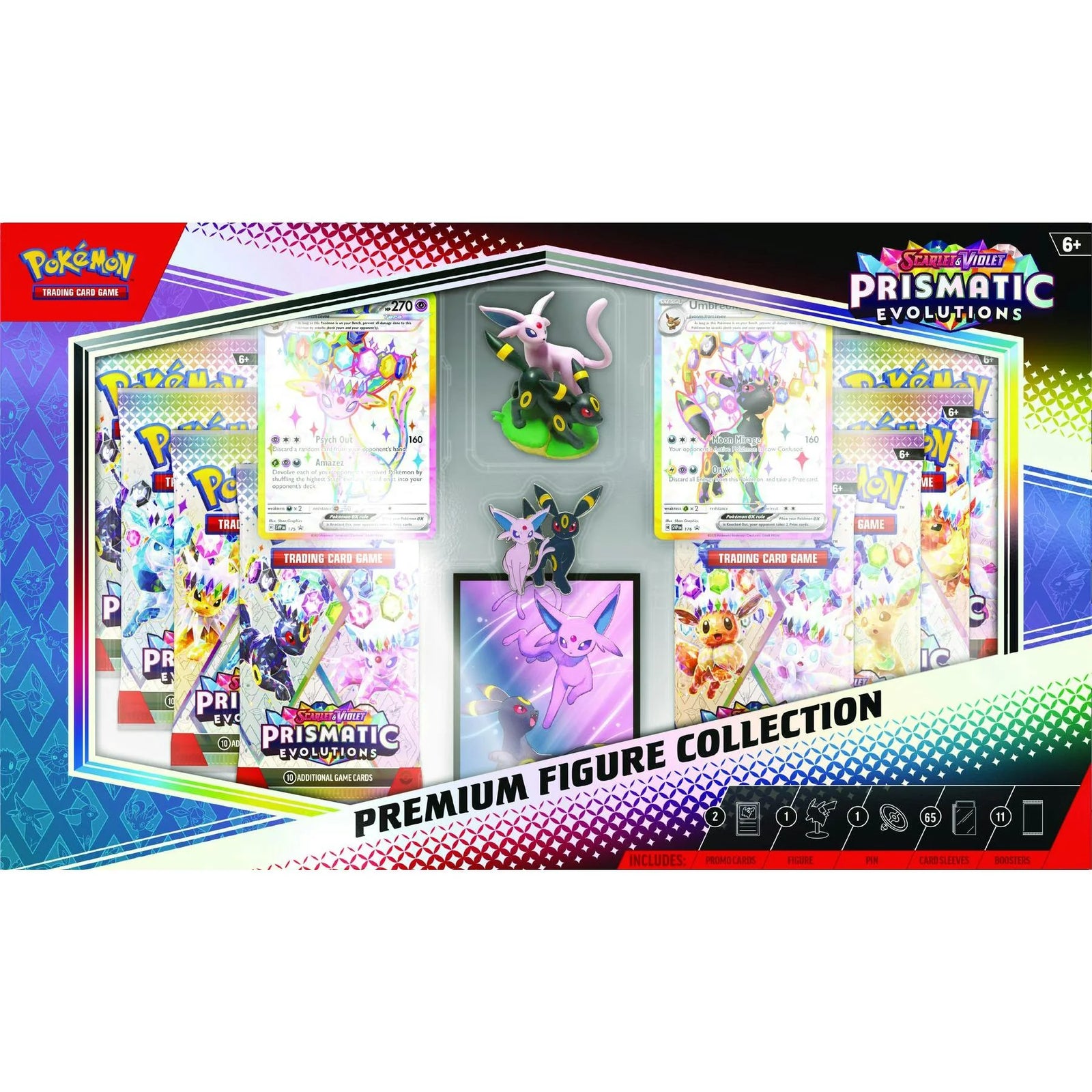 DRAFT - Pokemon Scarlet & Violet Prismatic Evolutions Premium Figure Collection | 6-Box Case