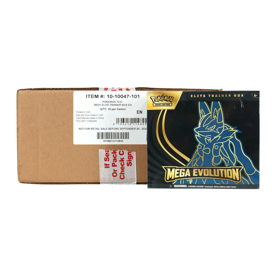 DRAFT - Pokemon Mega Evolution Elite Trainer 10-Box Case | Sealed