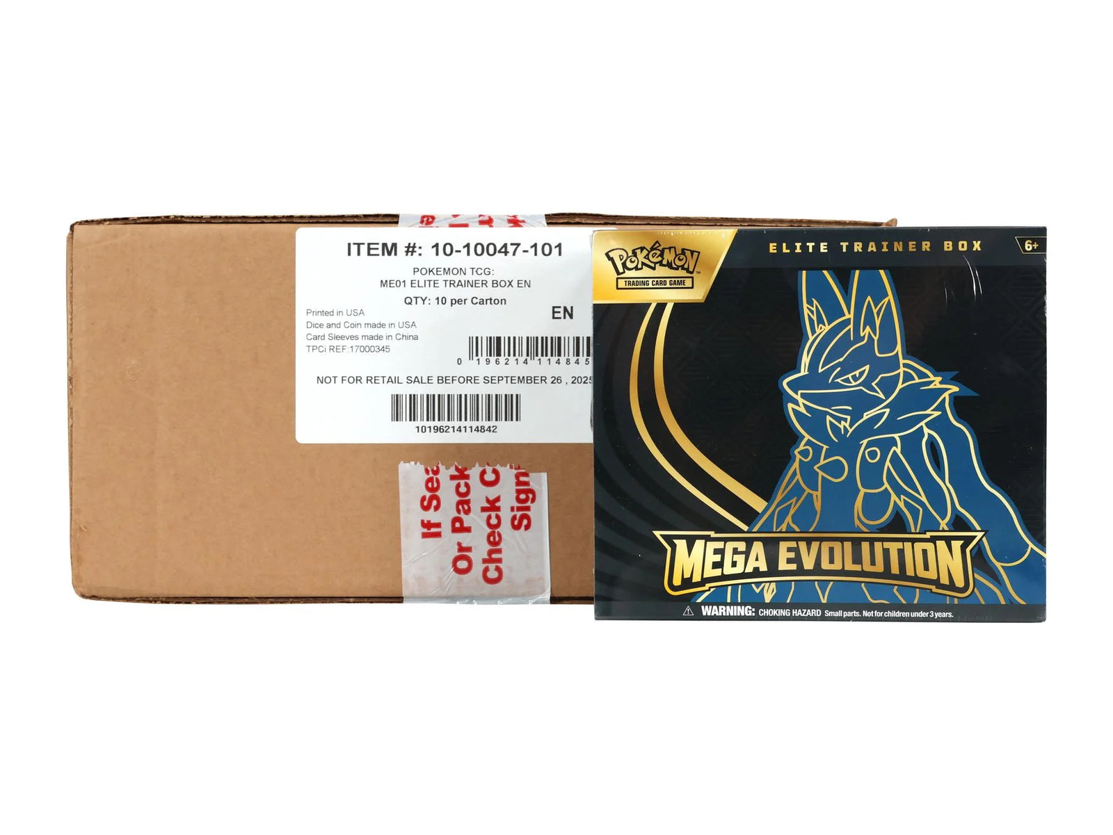 DRAFT - Pokemon Mega Evolution Elite Trainer 10-Box Case | Sealed