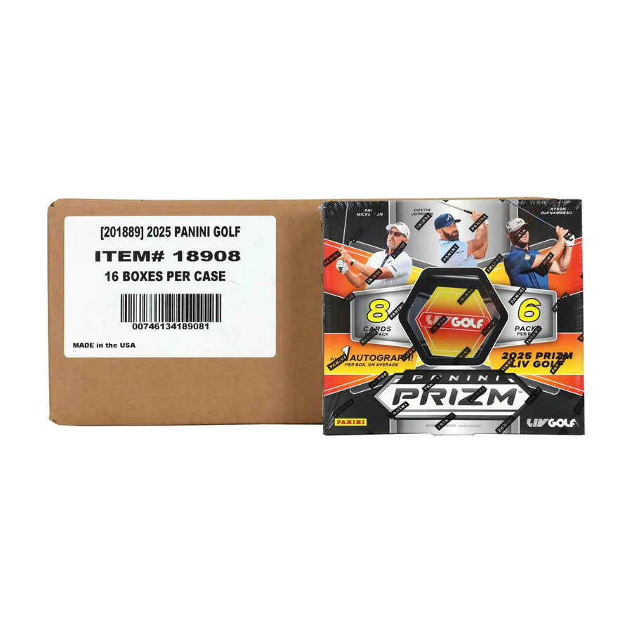 DRAFT - 2025 Panini Prizm LIV Golf Hobby 16-Box Case