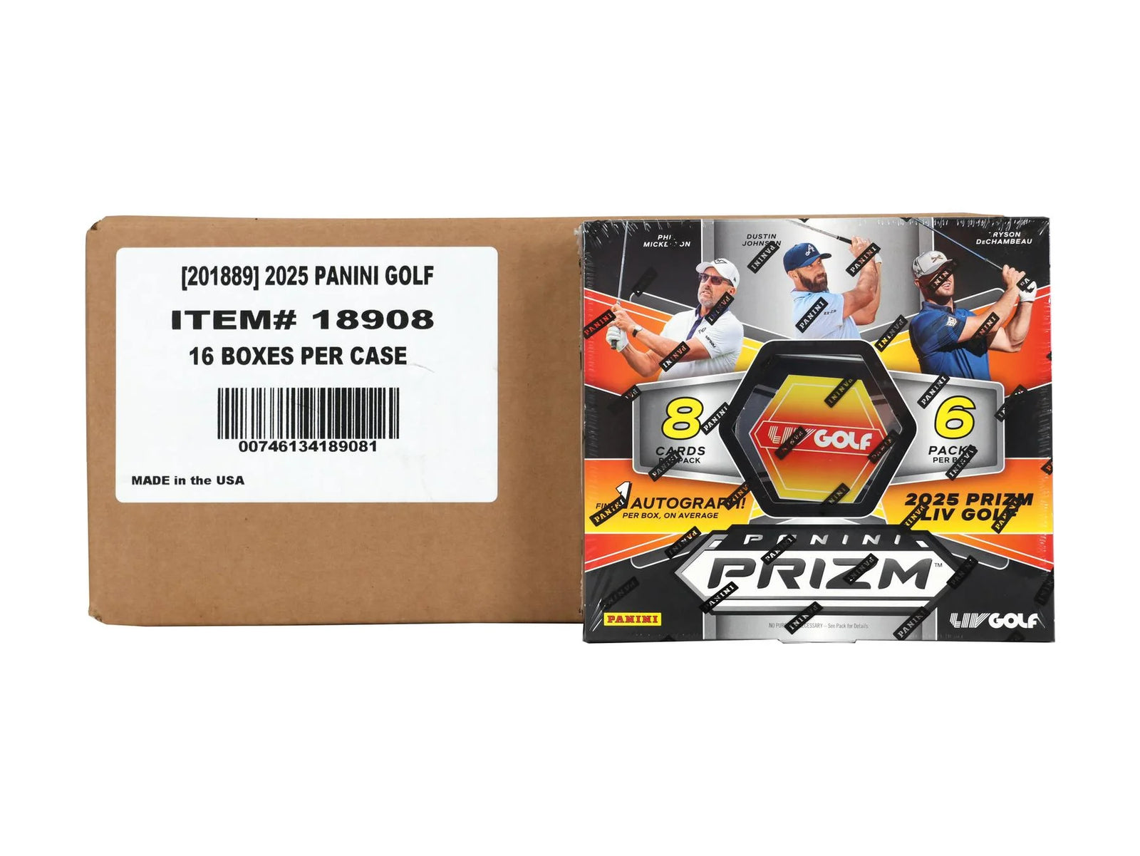 DRAFT - 2025 Panini Prizm LIV Golf Hobby 16-Box Case