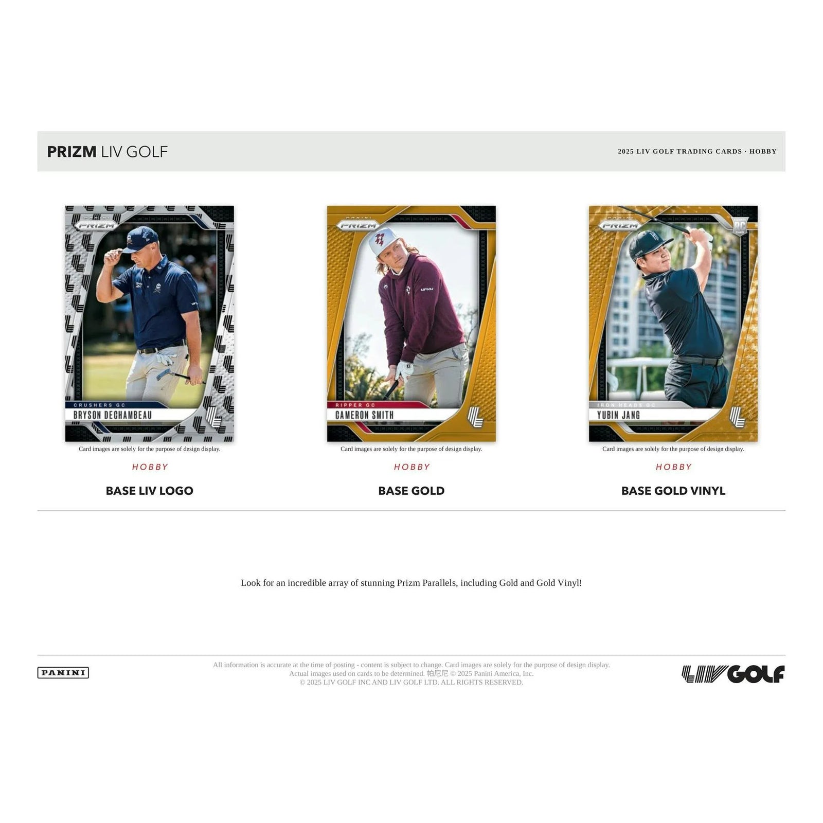 DRAFT - 2025 Panini Prizm LIV Golf Hobby Box | BV8B0YF882