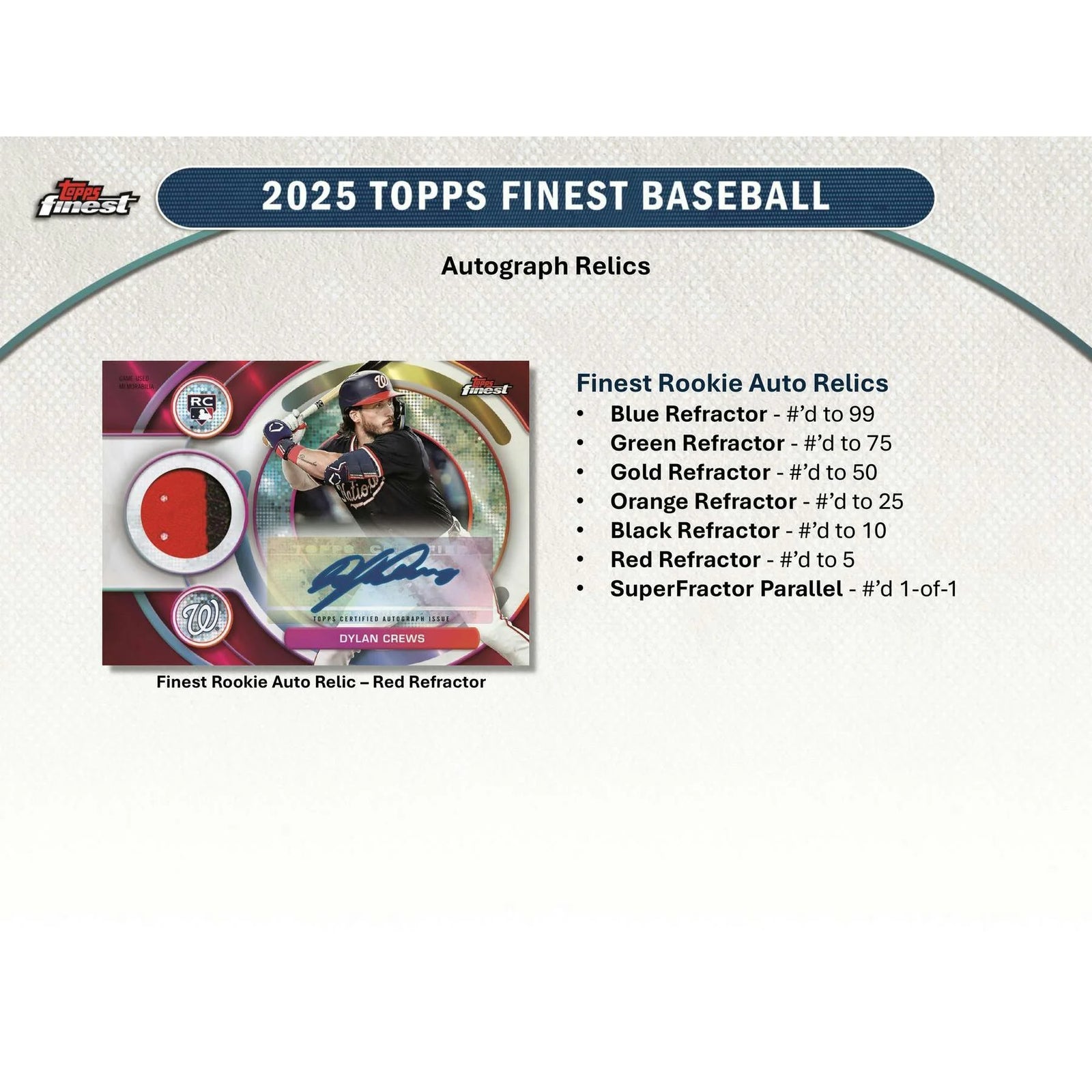 DRAFT - 2025 Topps Finest Baseball Hobby Box $684.95 $624.95 Add to Cart