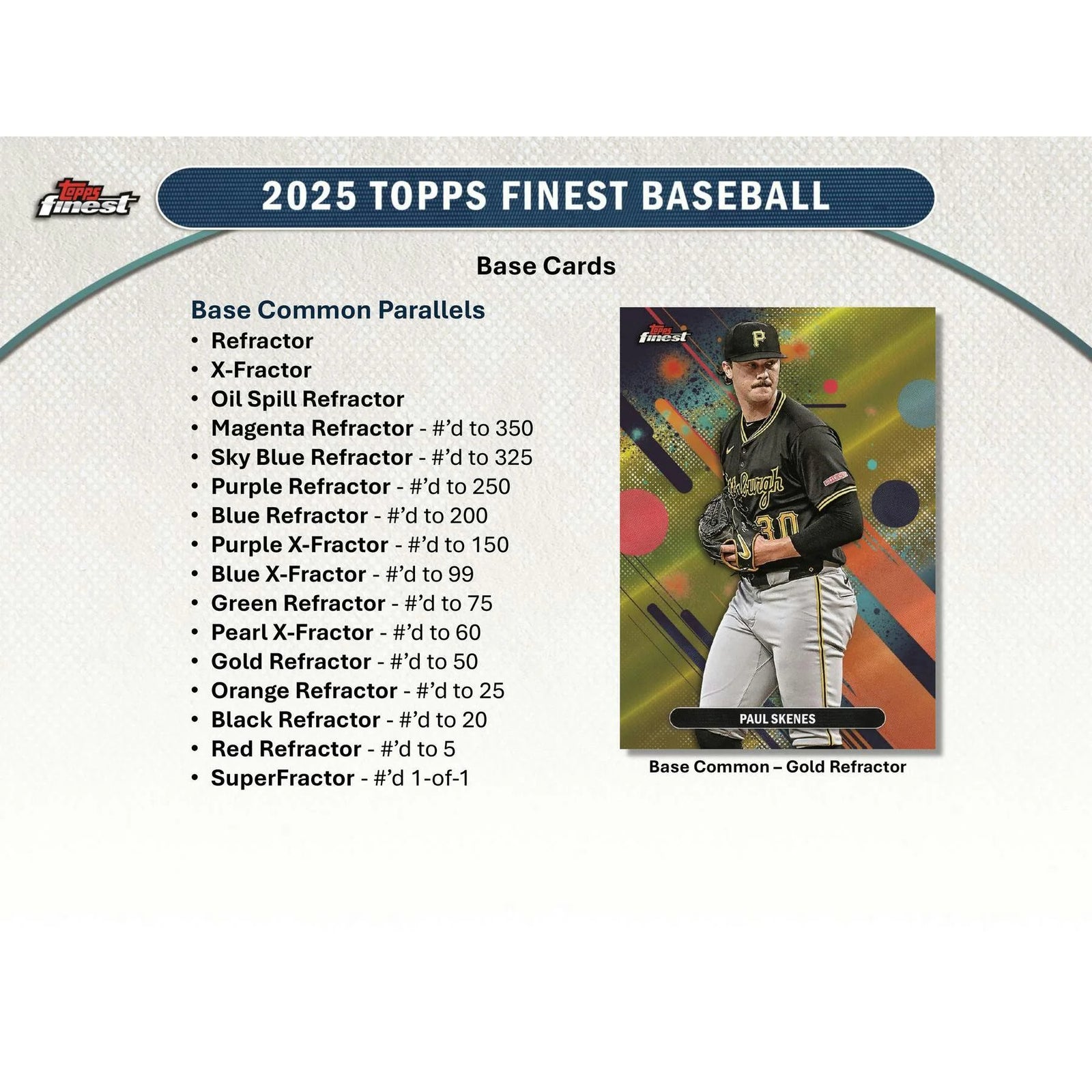 DRAFT - 2025 Topps Finest Baseball Hobby Box $684.95 $624.95 Add to Cart