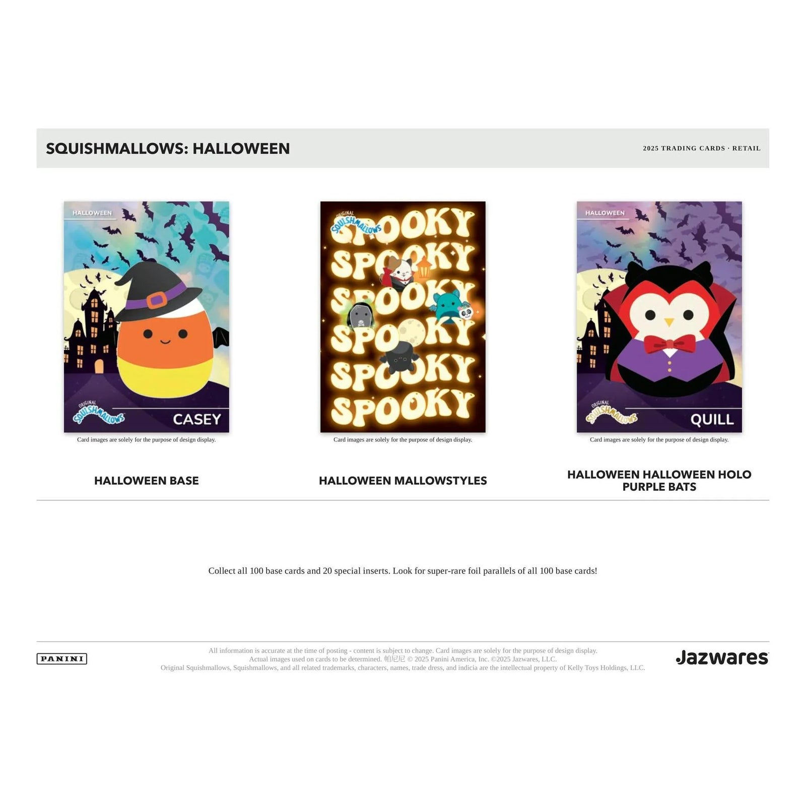 DRAFT - 2025 Panini Squishmallows Halloween Retail 20-Box Case | dacardworld:BV8D0KEOYP