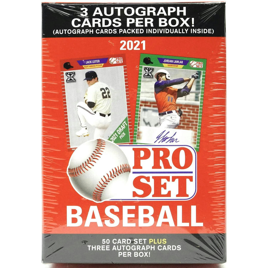 DRAFT - Just In 2021 Leaf Pro Set Baseball Blaster Hobby Box (Reed Buy)