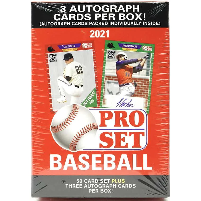 DRAFT - Just In 2021 Leaf Pro Set Baseball Blaster Hobby Box (Reed Buy)