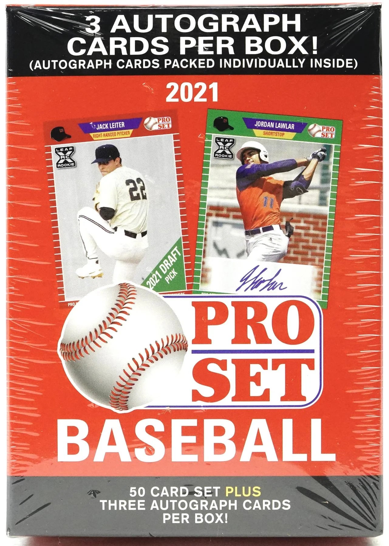 DRAFT - Just In 2021 Leaf Pro Set Baseball Blaster Hobby Box (Reed Buy)