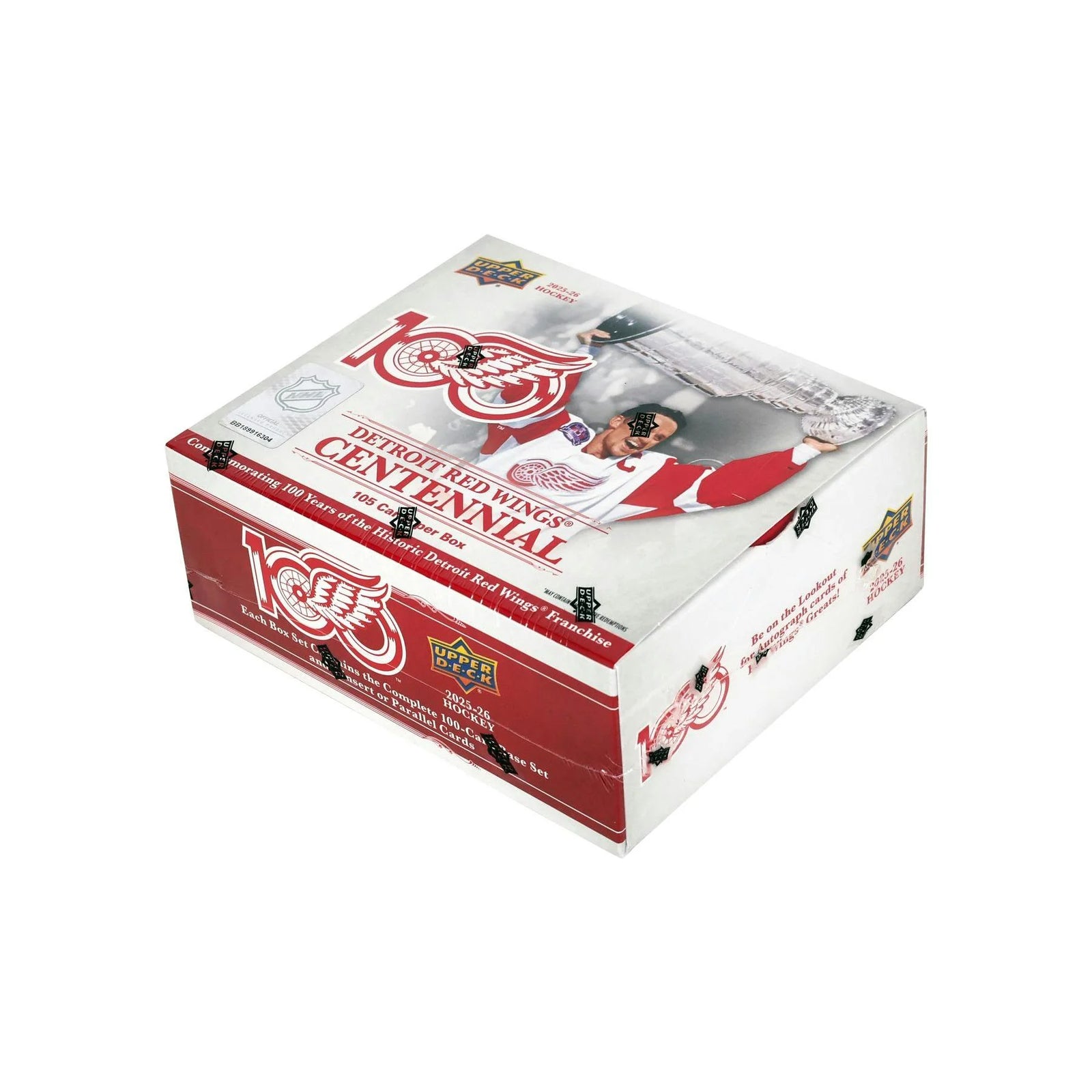DRAFT - New 2025/26 Upper Deck Detroit Red Wings Centennial Hockey Box 20-Set Case