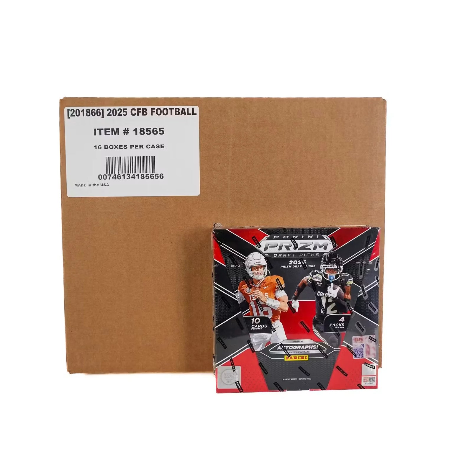 2025 Panini Prizm Draft Picks Football Hobby 16 Box Case