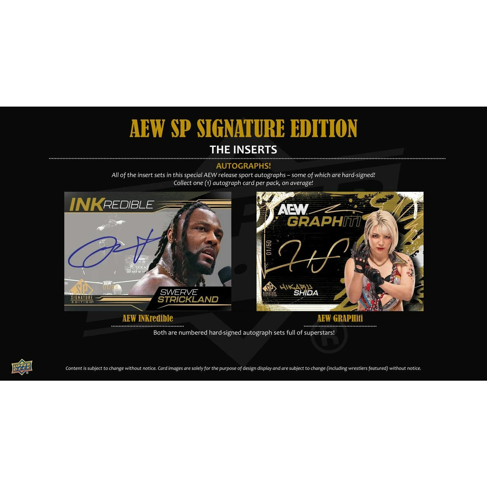 DRAFT - 2025 Upper Deck SP Signature Edition AEW Wrestling Hobby Box | BV8K0RPB03
