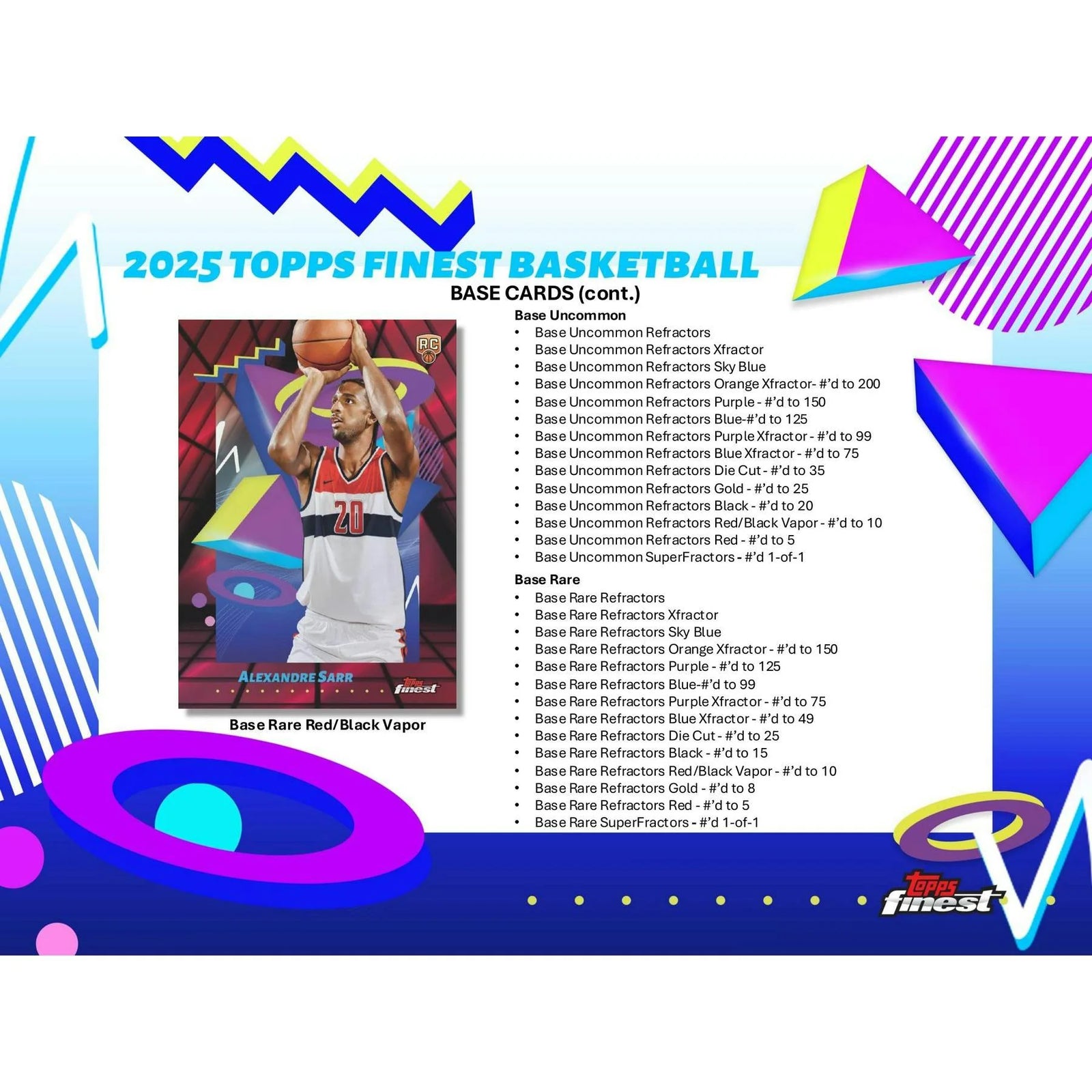 DRAFT - 2024/25 Topps Finest Basketball Hobby Box $169.95 Add to Cart
