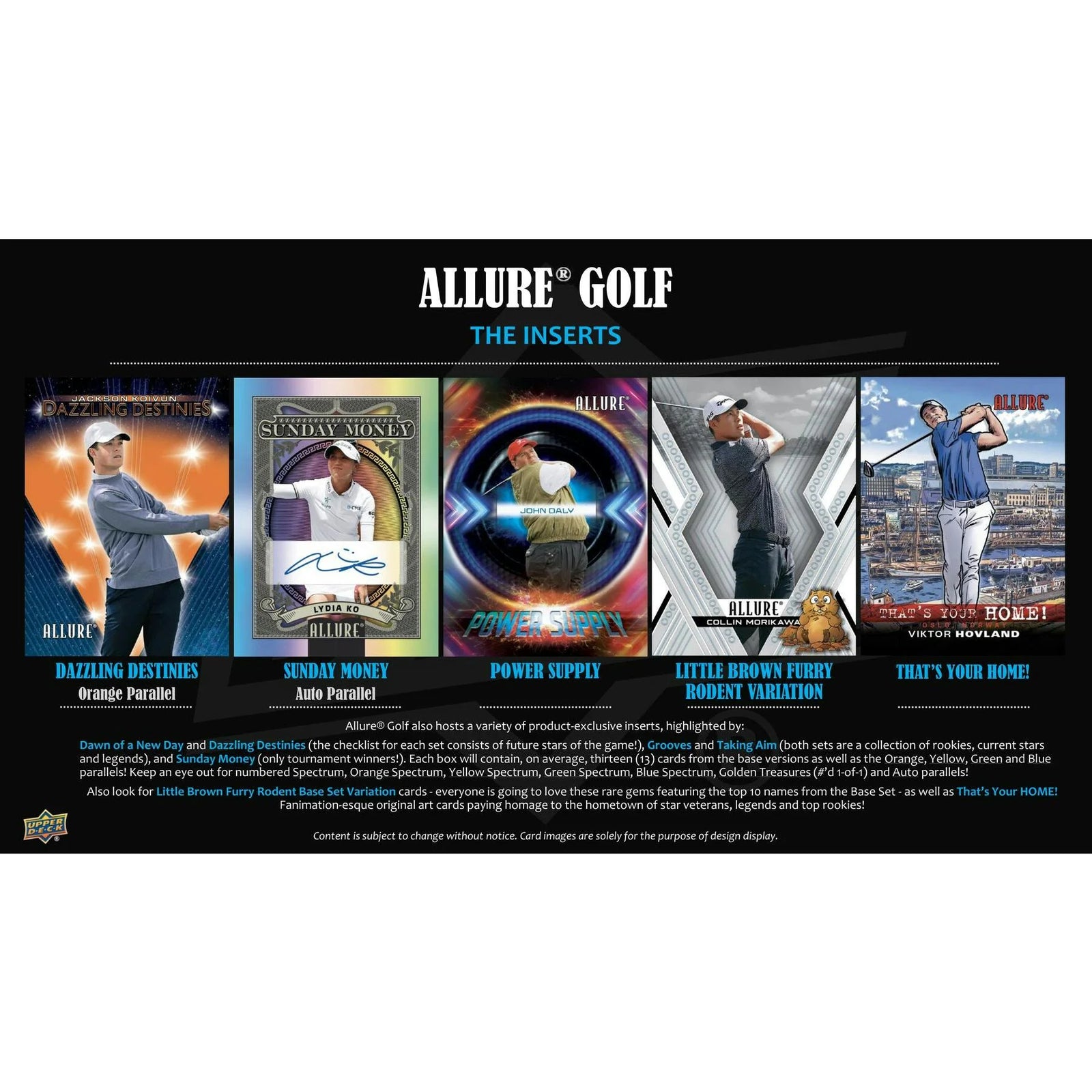 DRAFT - 2026 Upper Deck Allure Golf Hobby Box | dacardworld:BV8L0TOJBX