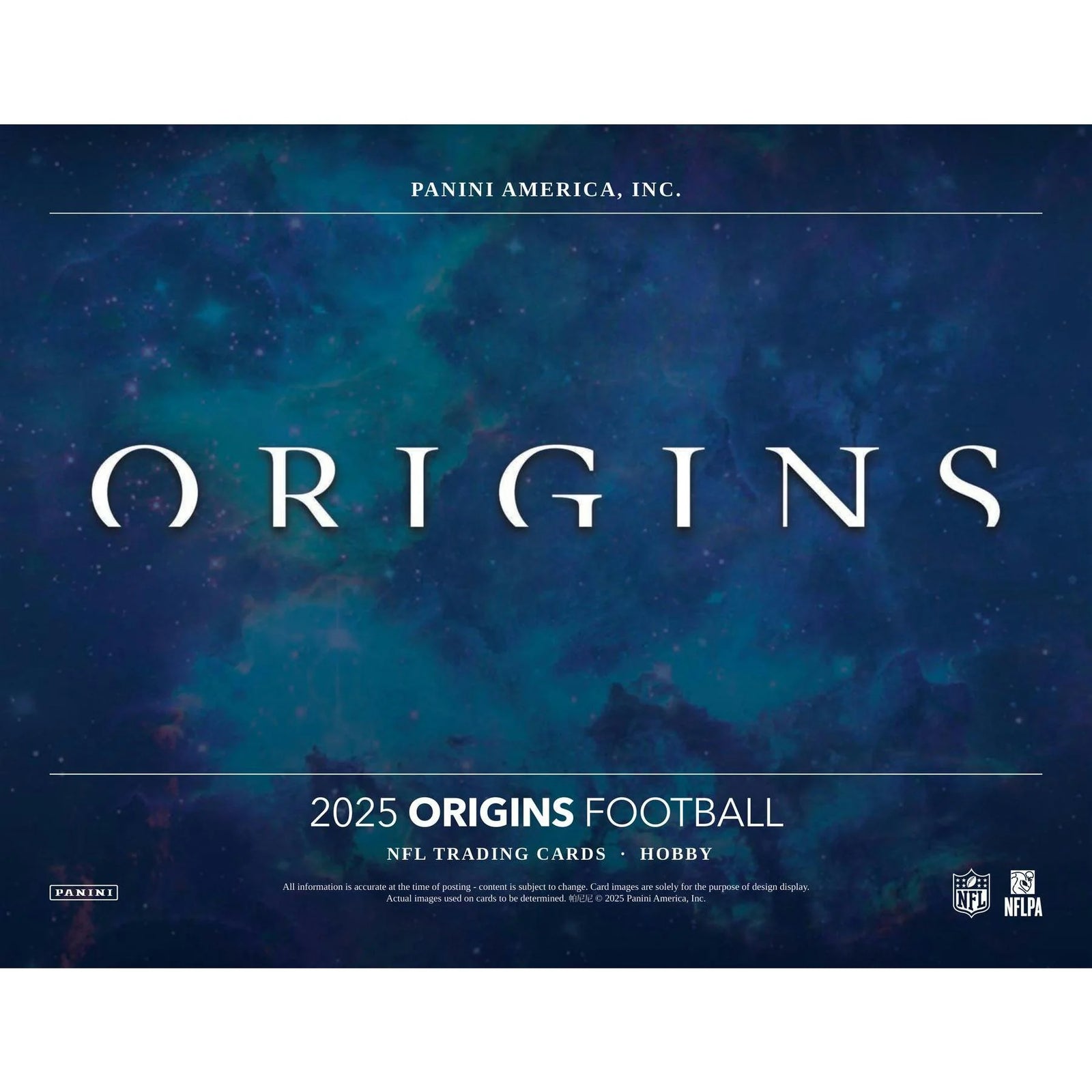 DRAFT - 2025 Panini Origins Football Hobby Box