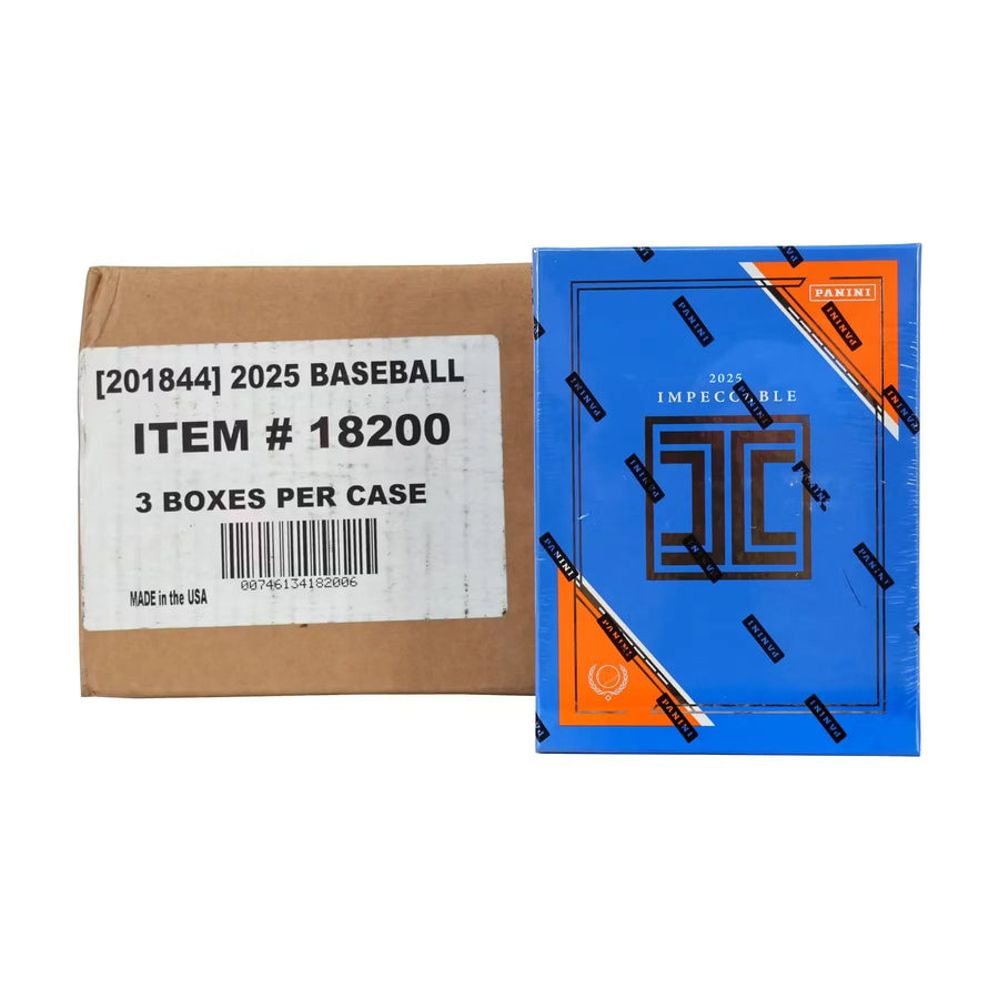 2025 Panini Impeccable Baseball Hobby 3 Box Case