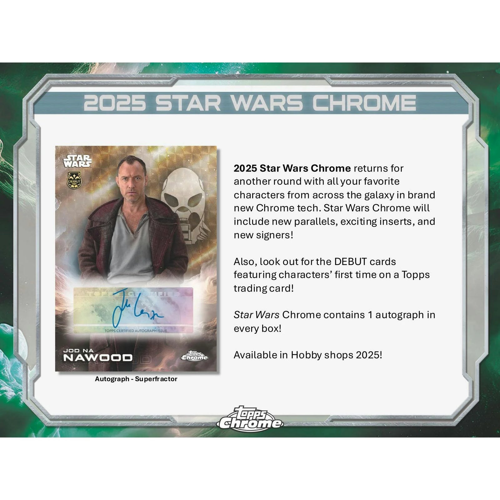 DRAFT - 2025 Topps Star Wars Chrome Hobby 8-Box Case