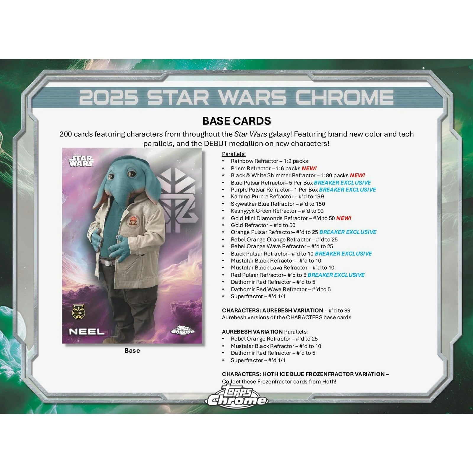 DRAFT - 2025 Topps Star Wars Chrome Hobby 8-Box Case
