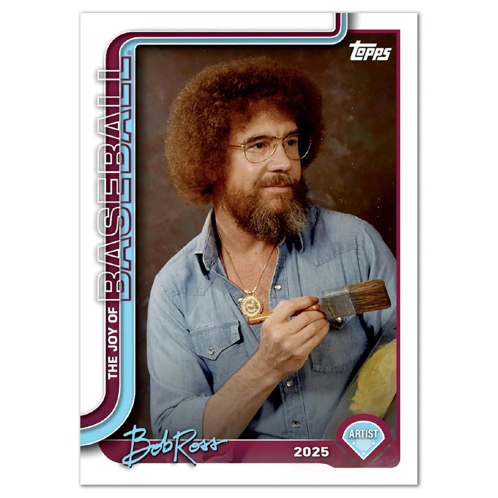 DRAFT - Just In 2025 Topps x Bob Ross The Joy of Baseball Collectors Edition Box