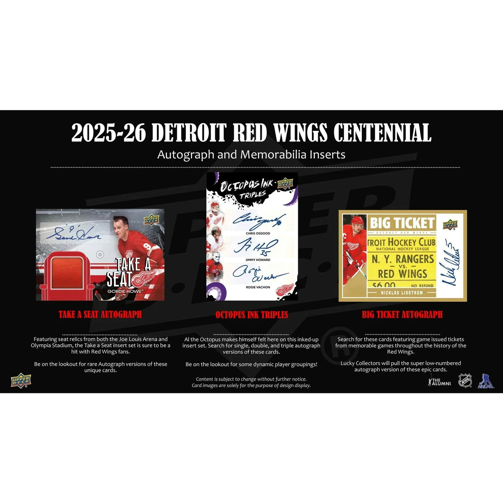 DRAFT - 2025-26 Upper Deck Detroit Red Wings Centennial Hockey Hobby Box | dacardworld:BV8V0TRLKC