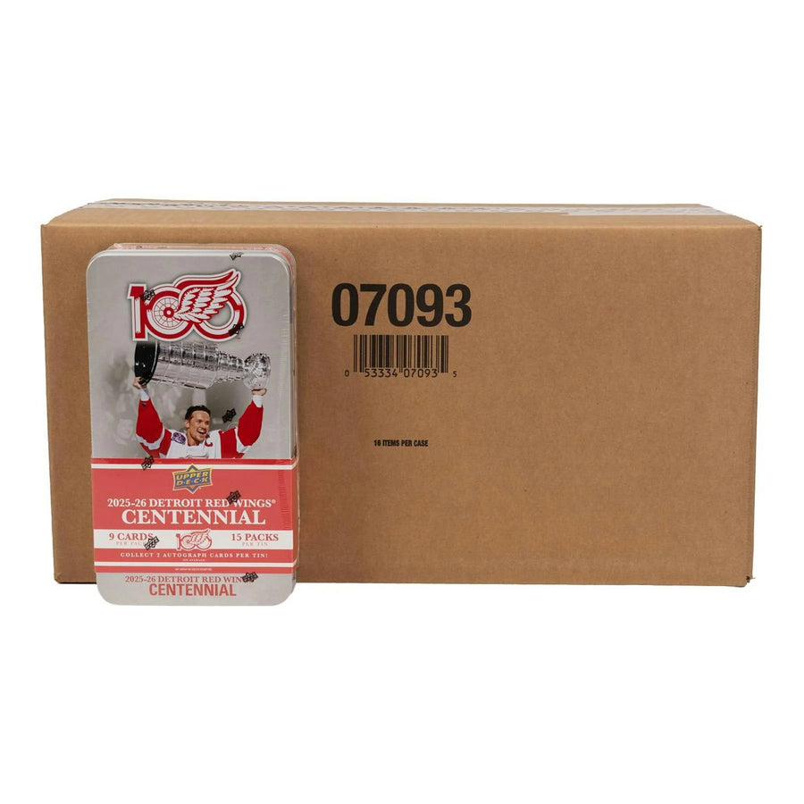 DRAFT - New 2025/26 Upper Deck Detroit Red Wings Centennial Hockey Hobby 16-Box Case