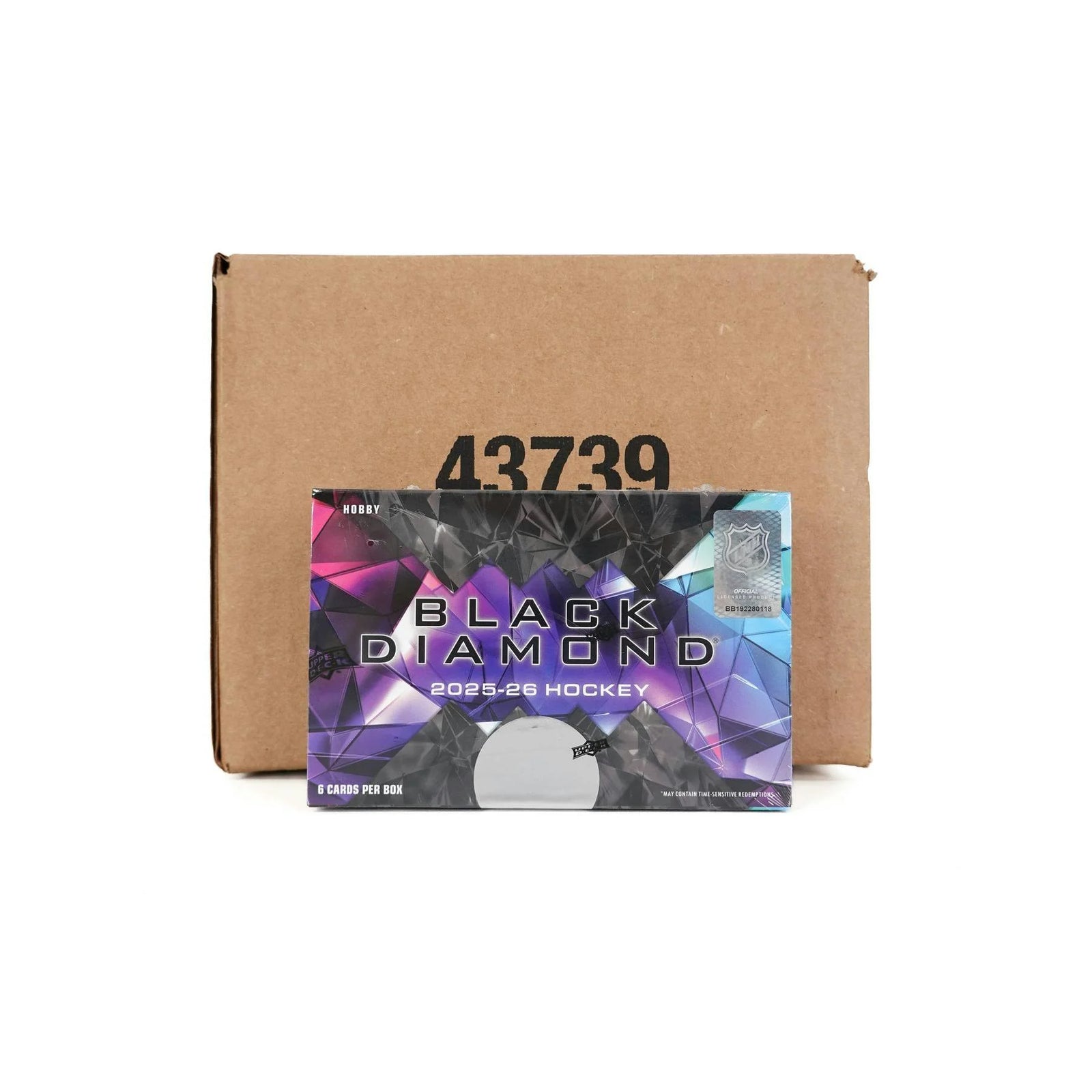 DRAFT - New 2025/26 Upper Deck Black Diamond Hockey Hobby 10-Box Case