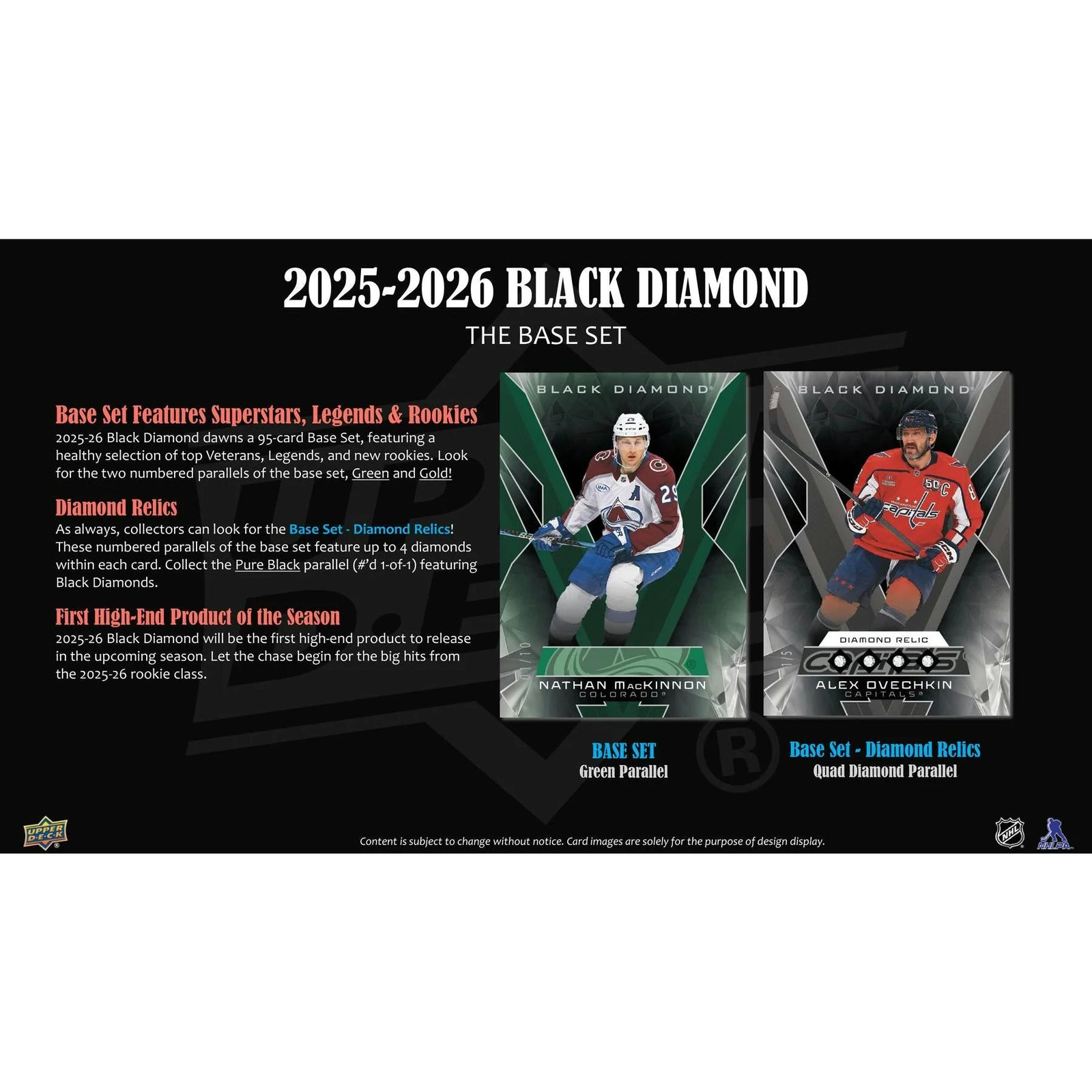 DRAFT - New 2025/26 Upper Deck Black Diamond Hockey Hobby 10-Box Case