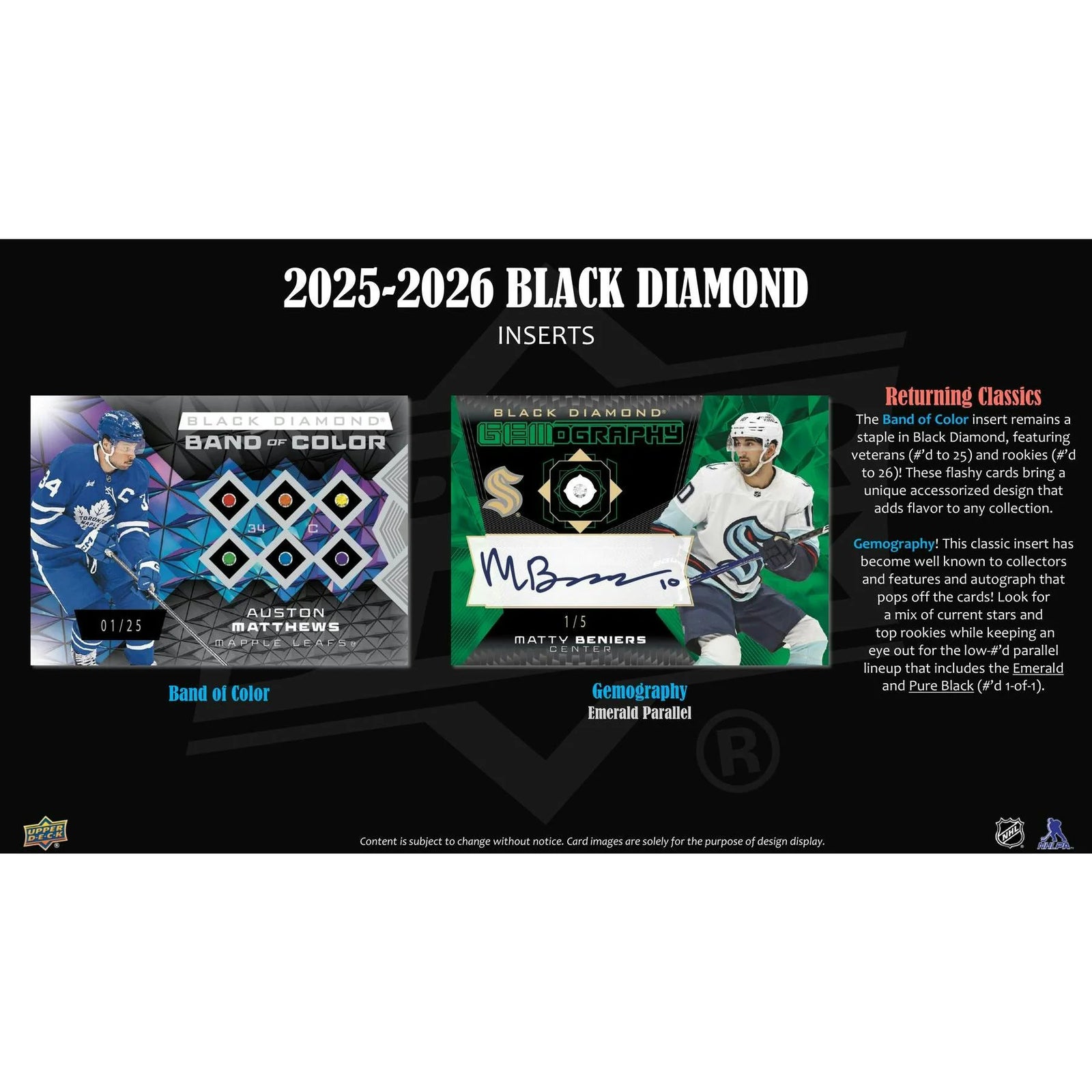 DRAFT - New 2025/26 Upper Deck Black Diamond Hockey Hobby 10-Box Case