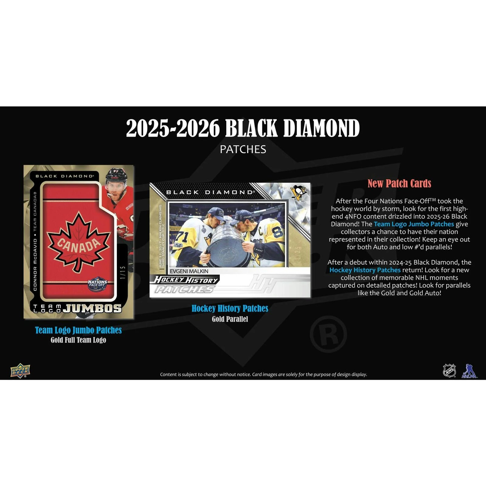 DRAFT - New 2025/26 Upper Deck Black Diamond Hockey Hobby 10-Box Case