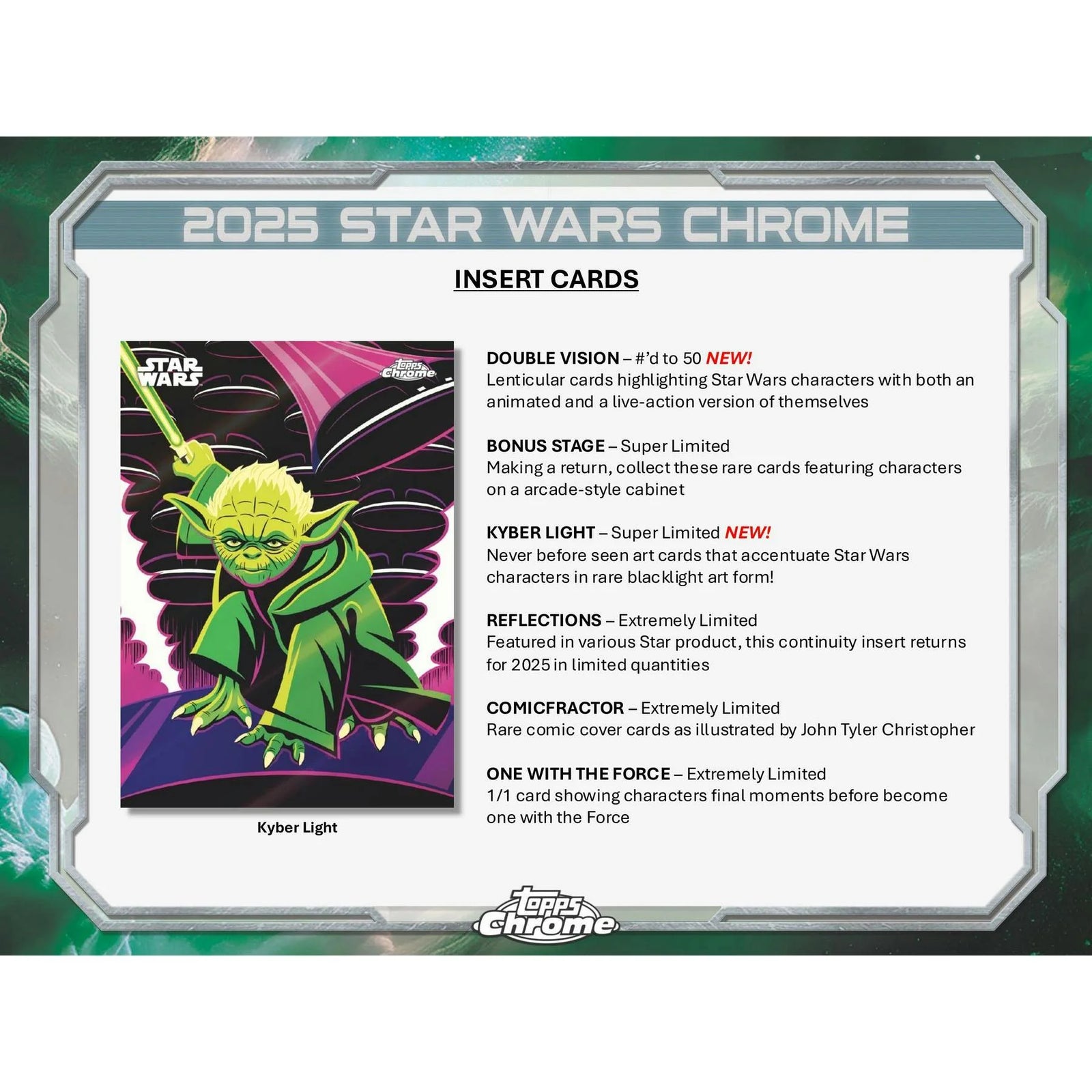 DRAFT - 2025 Topps Star Wars Chrome Blaster 40-Box Case | SKU BV8V0XPLUR