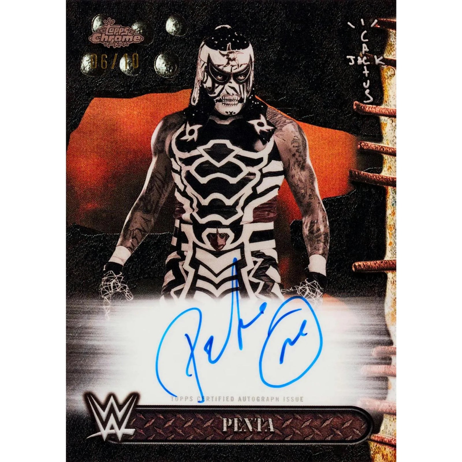 DRAFT - New 2025 Topps Chrome WWE x Cactus Jack Wrestling Hobby 12-Box Case