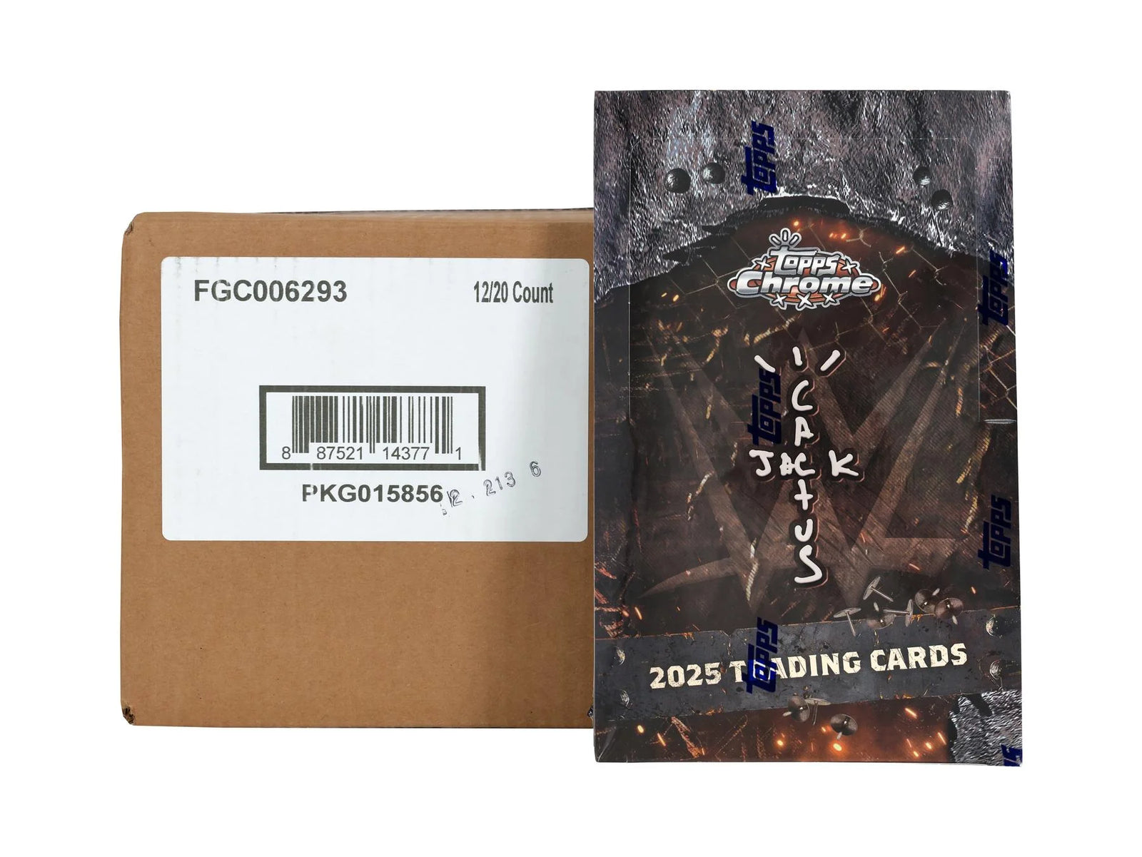 DRAFT - New 2025 Topps Chrome WWE x Cactus Jack Wrestling Hobby 12-Box Case