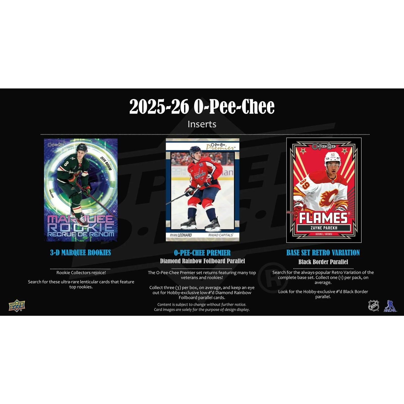DRAFT - 2025/26 Upper Deck O-Pee-Chee Hockey Hobby 16-Box Case