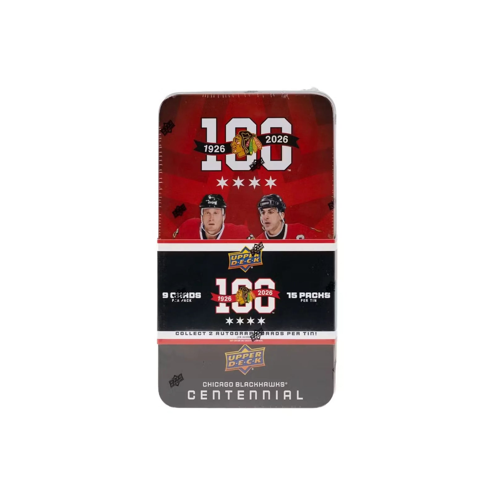 2025-26 Upper Deck Chicago Blackhawks Centennial Hockey Hobby Box (Ships Sealed Only)