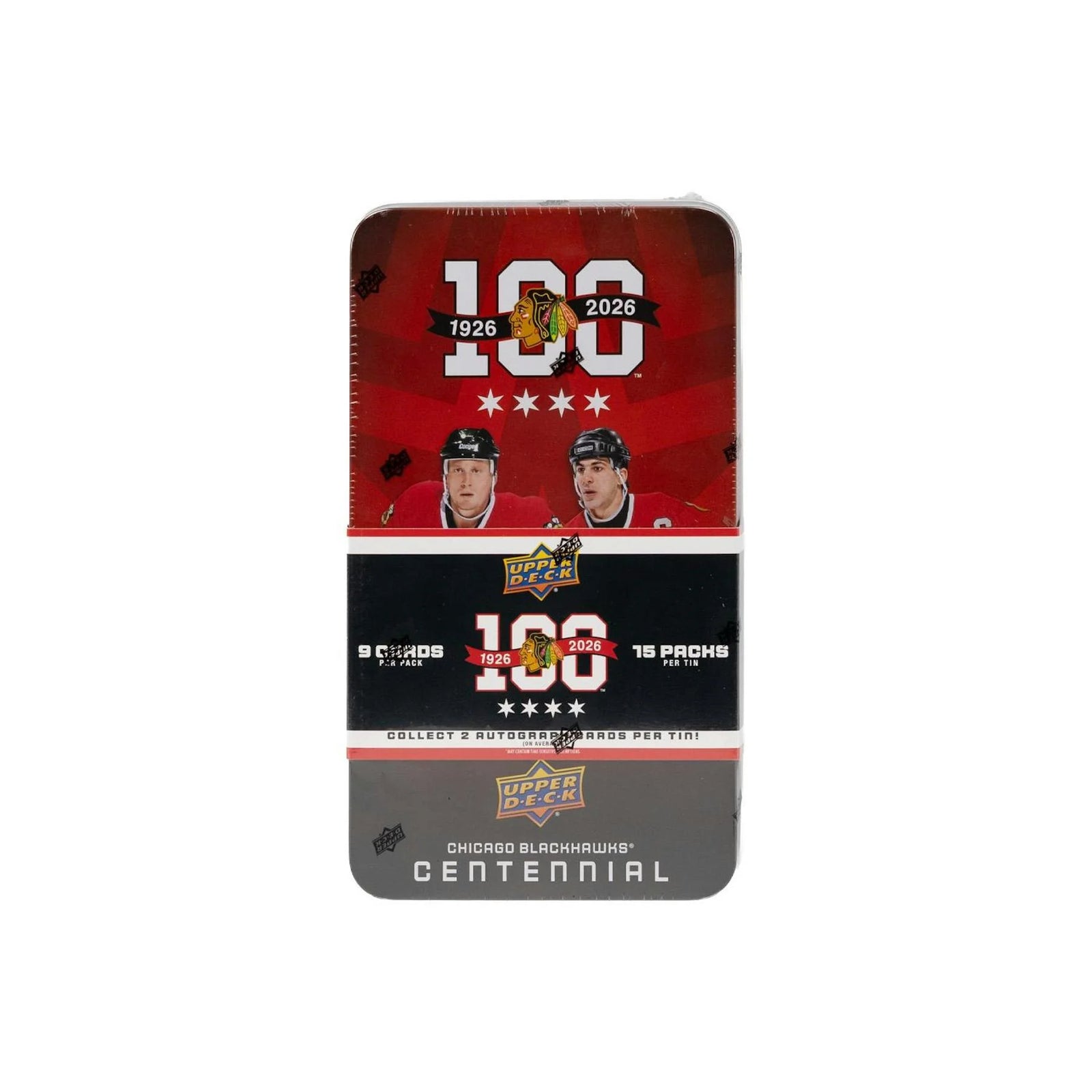 DRAFT - New 2025/26 Upper Deck Chicago Blackhawks Centennial Hockey Hobby 16-Box Case